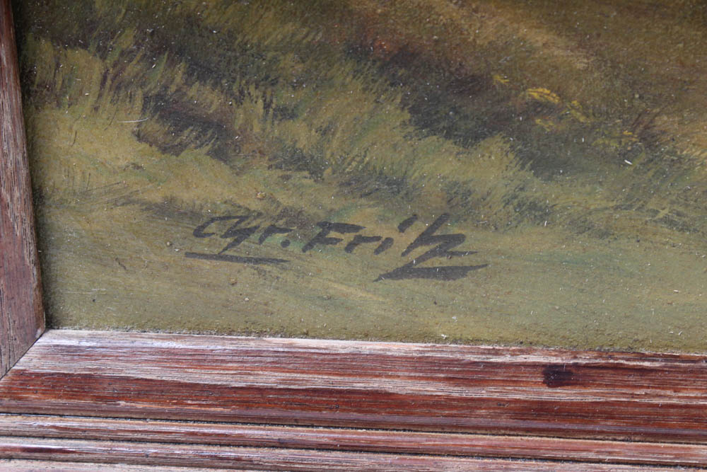 Landscape Oil Painting in the Manner of Charles Fritz