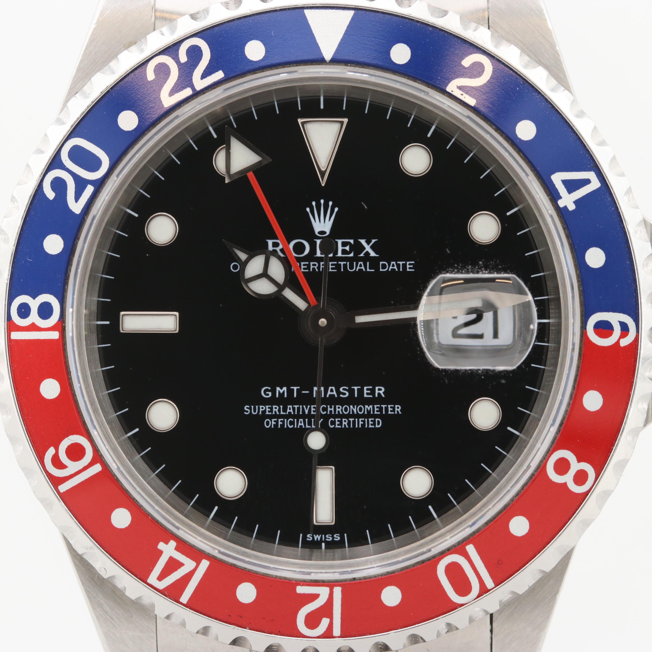 Rolex GMT-Master "Pepsi" Bezel Stainless Steel Automatic Watch