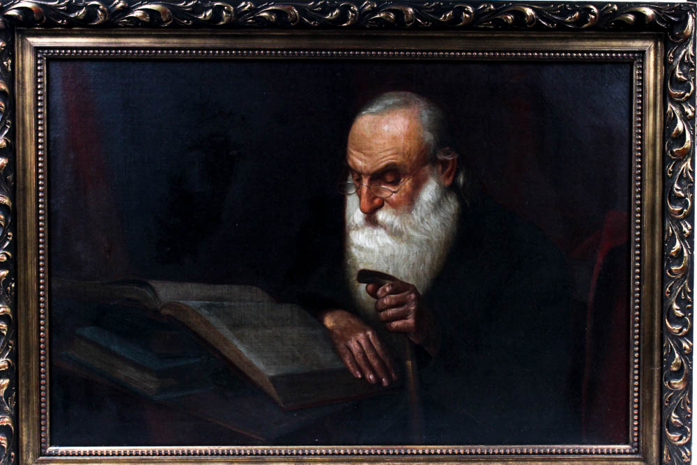 Portrait Oil Painting of Scholar