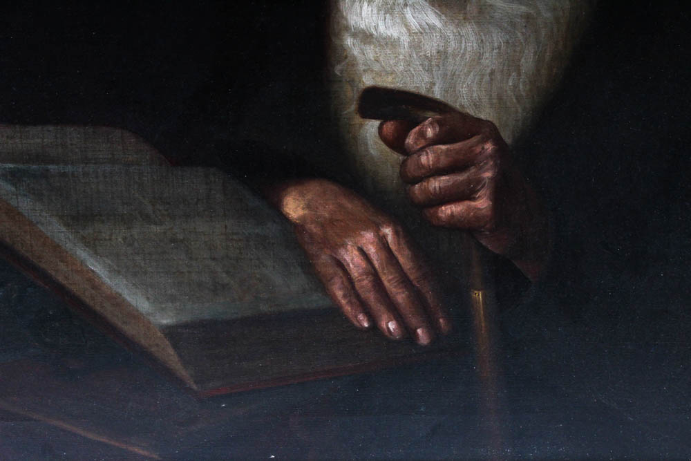 Portrait Oil Painting of Scholar