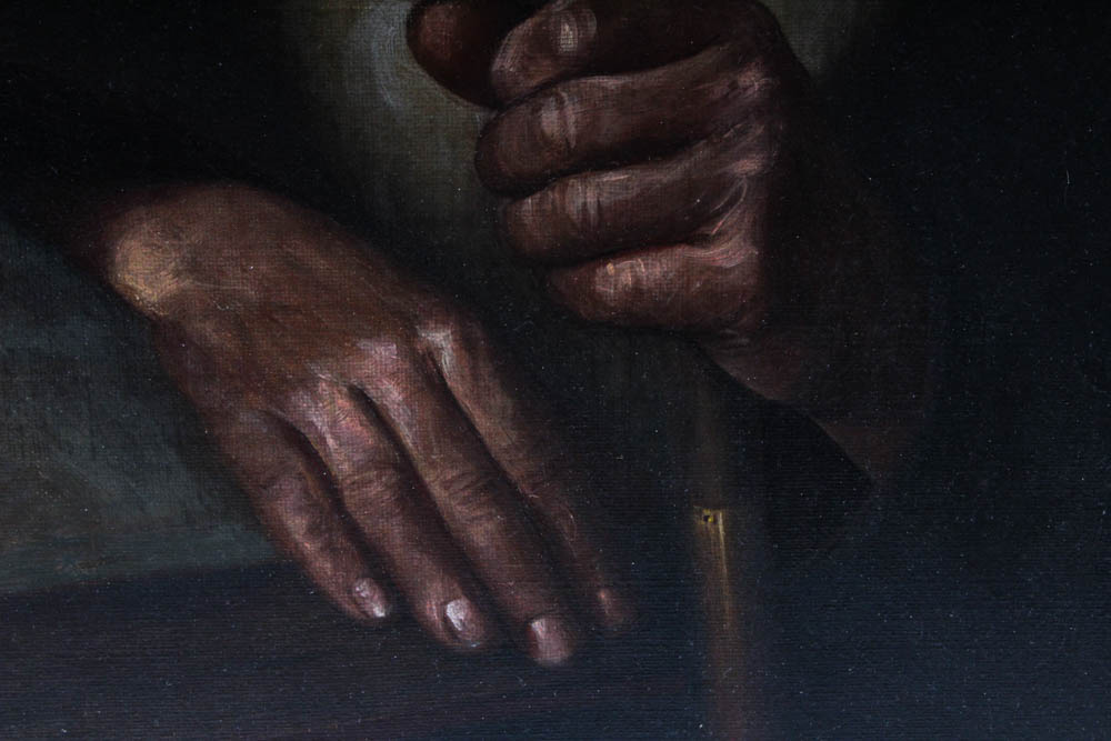 Portrait Oil Painting of Scholar