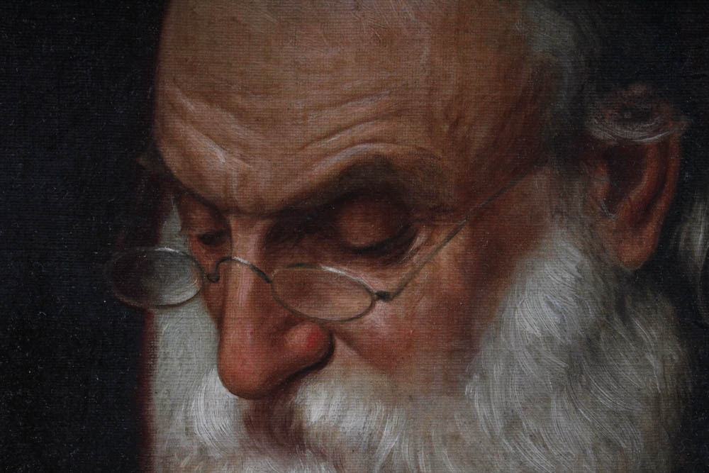 Portrait Oil Painting of Scholar
