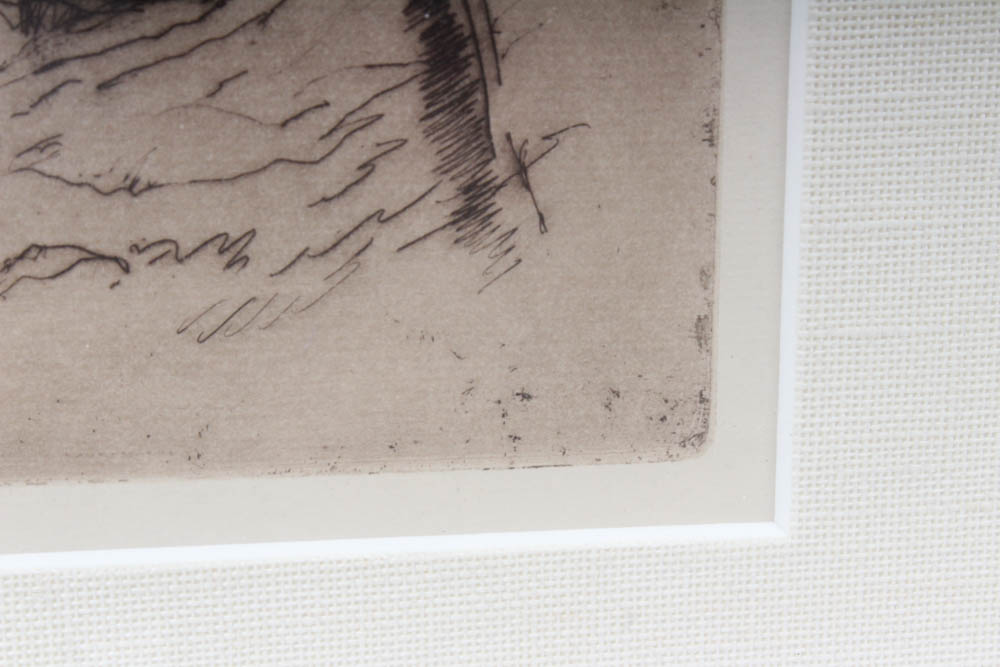 Joseph Pennell Etching "St. Martin Bridge, Toledo"