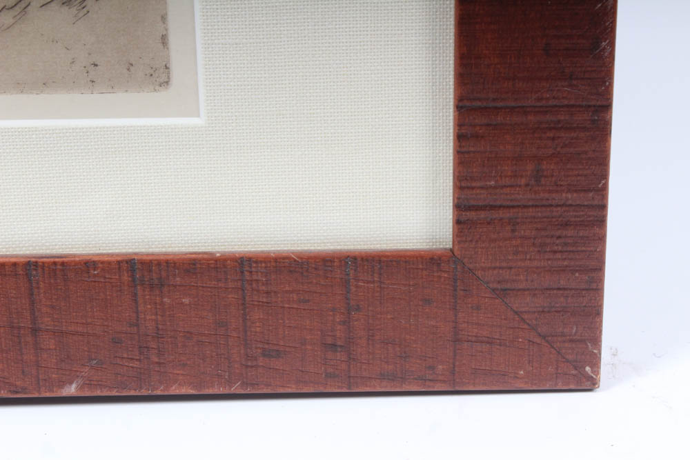 Joseph Pennell Etching "St. Martin Bridge, Toledo"