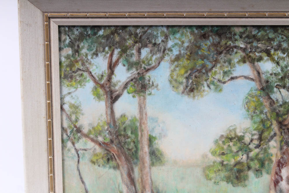 Emma Starrett Pastoral Landscape Oil Painting