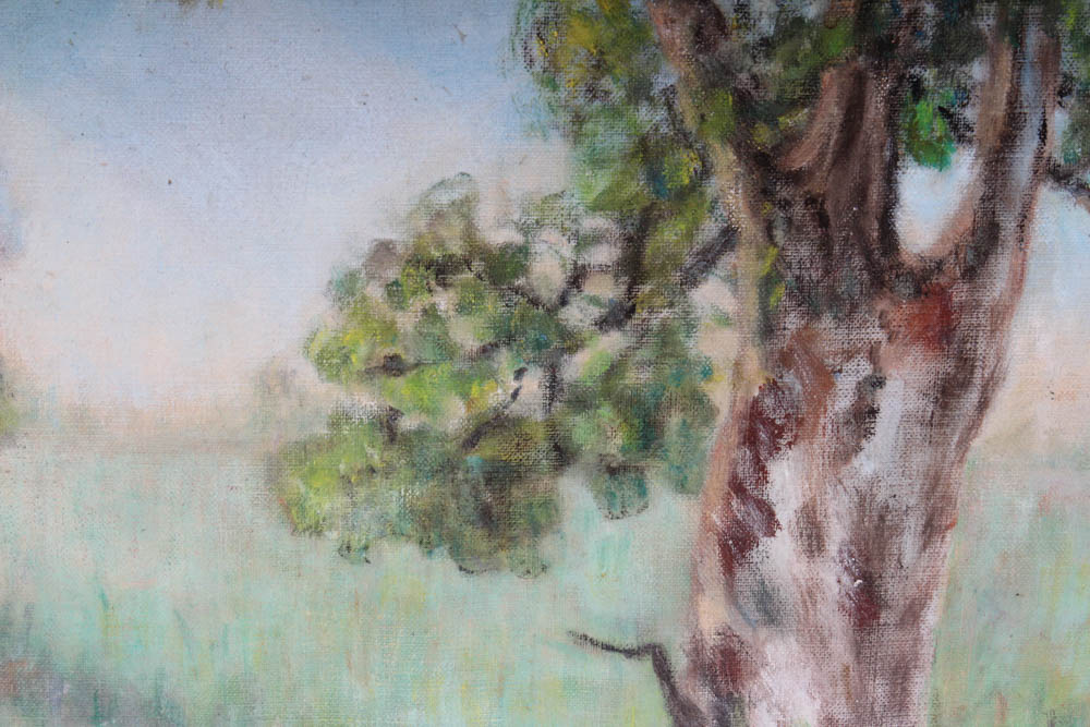 Emma Starrett Pastoral Landscape Oil Painting