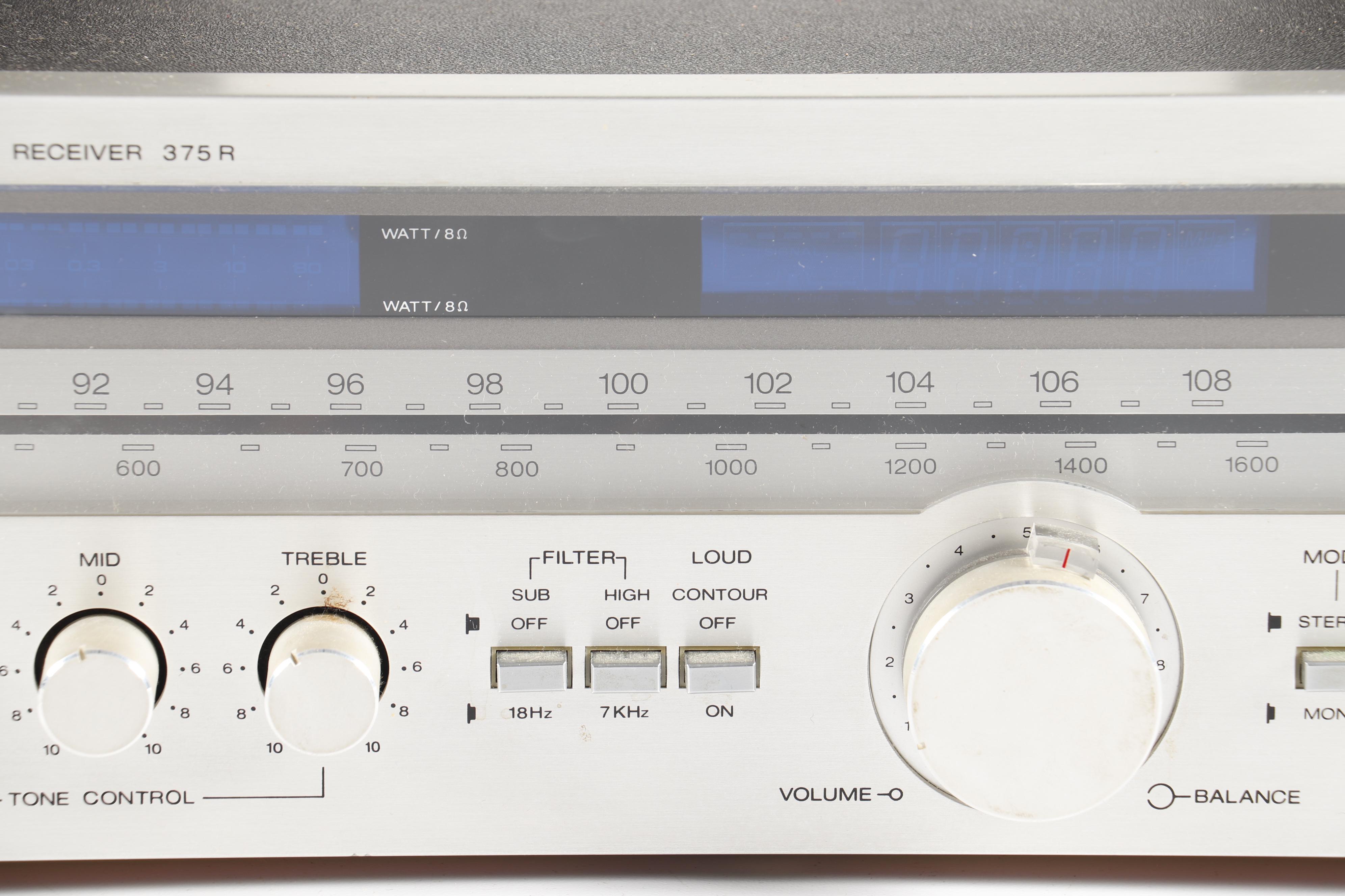 Scott 375R AM/FM Stereo Receiver with Jensen System 400 Speaker System