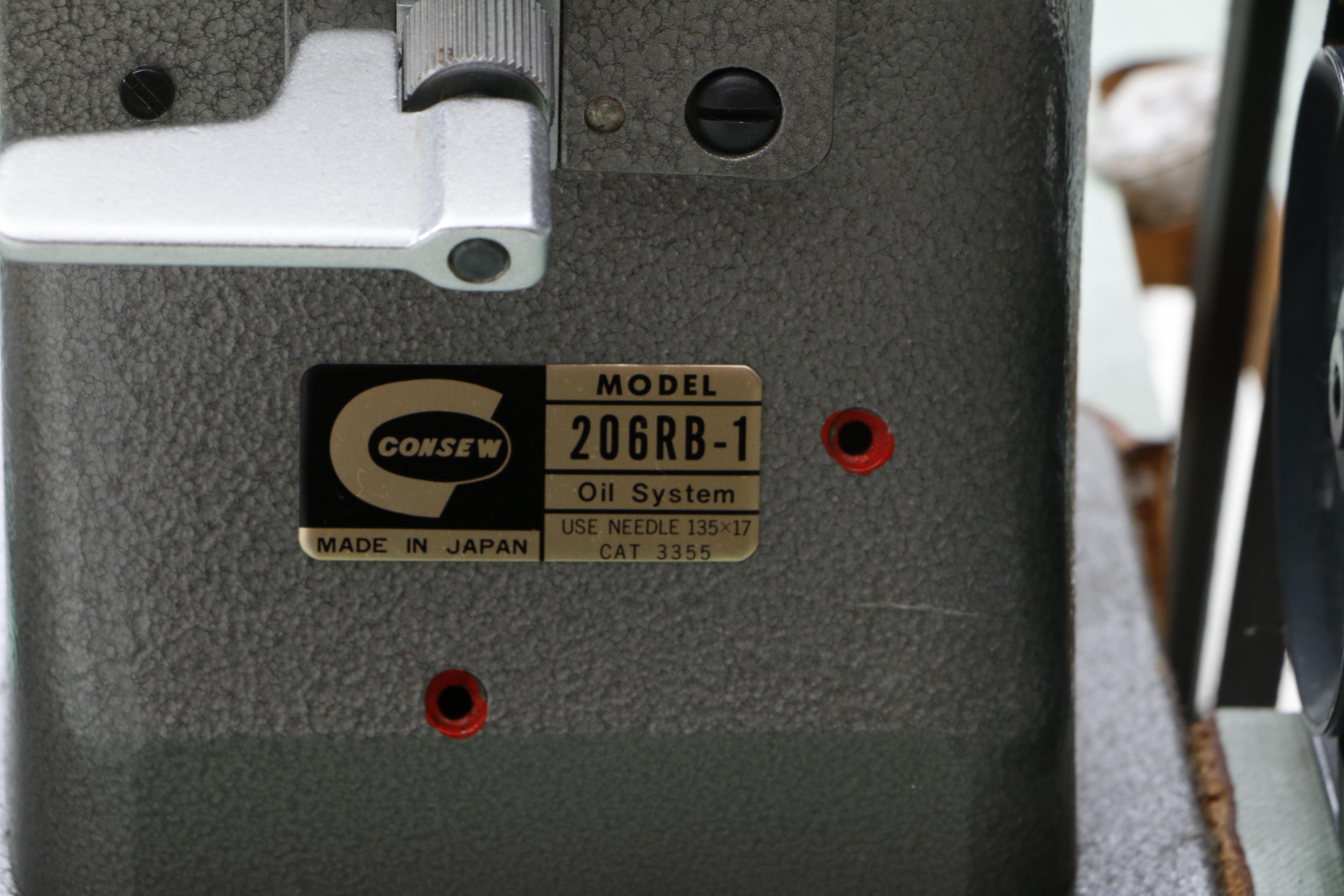 Consew 206RB-1 Sewing Machine and Work Table