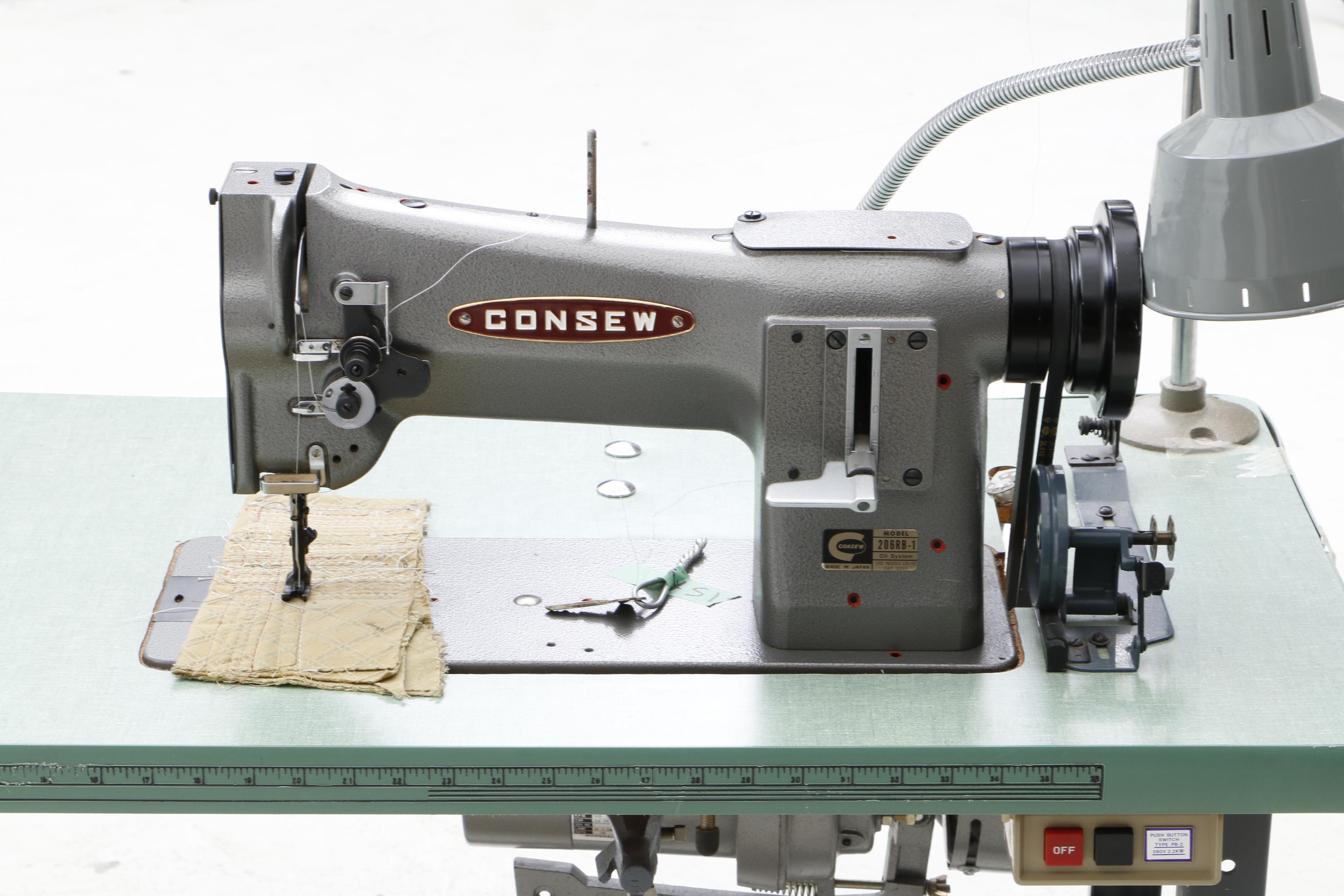 Consew 206RB-1 Sewing Machine and Work Table
