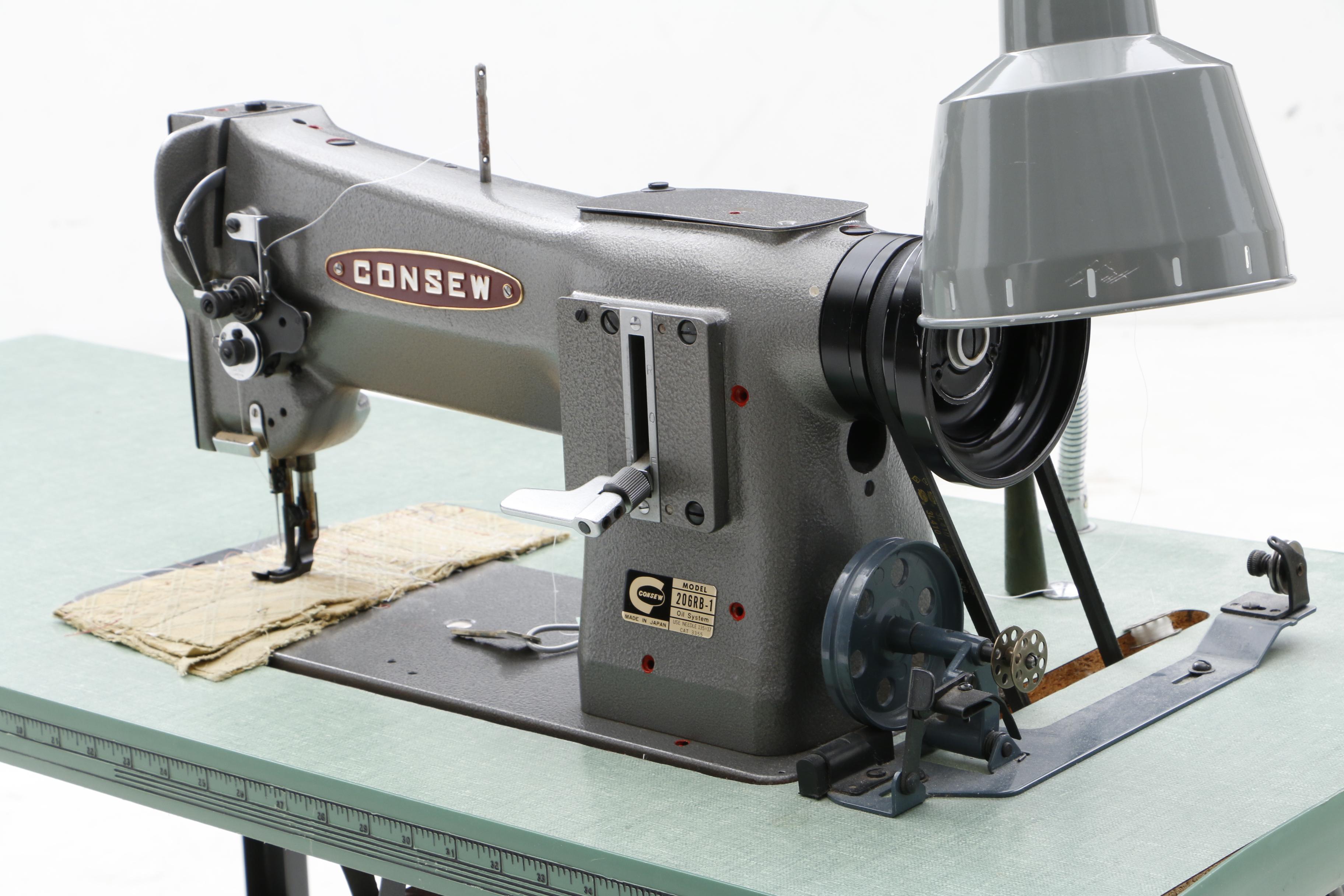 Consew 206RB-1 Sewing Machine and Work Table