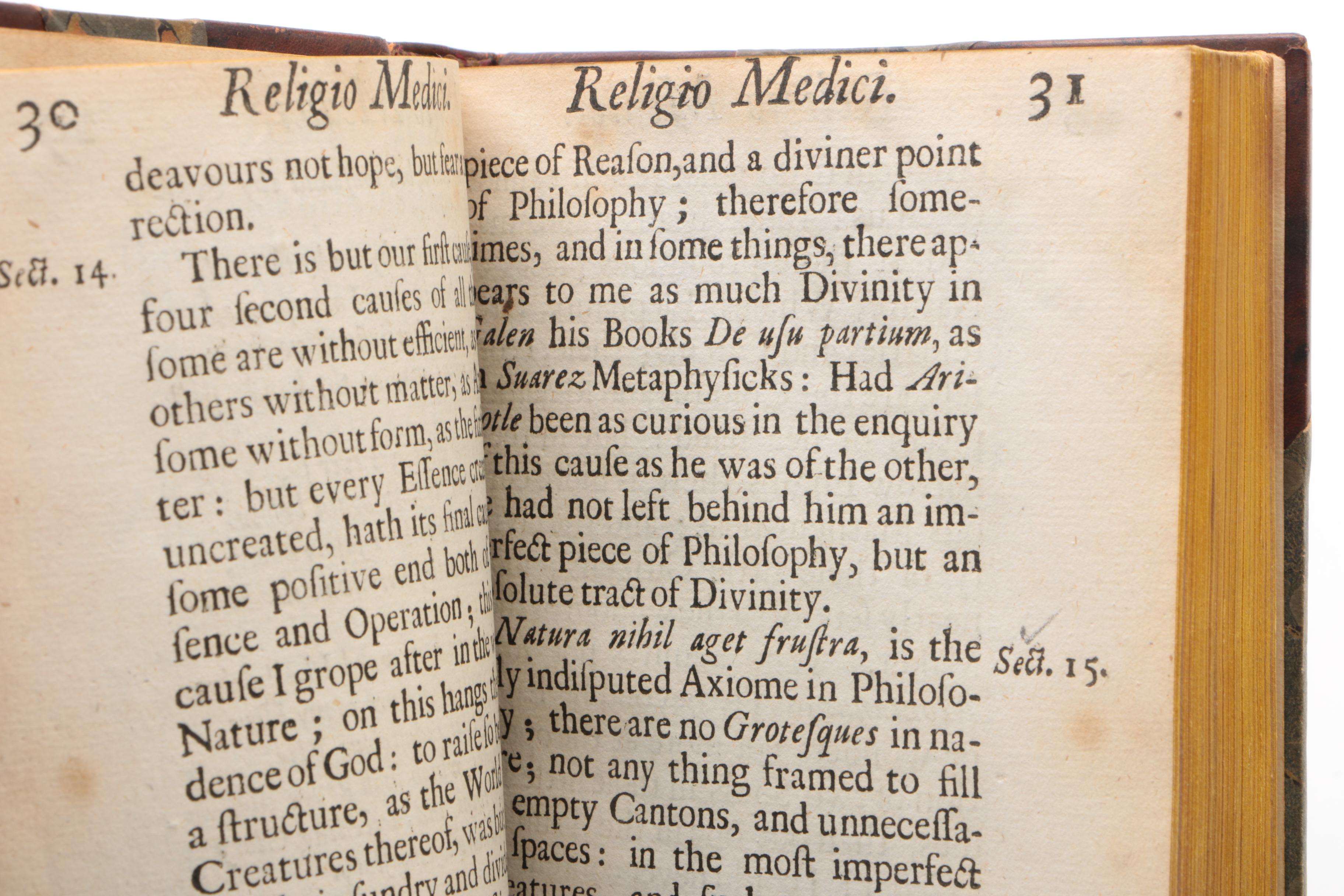 Seventh Edition "Religio Medici" by Sir Thomas Browne, 1678