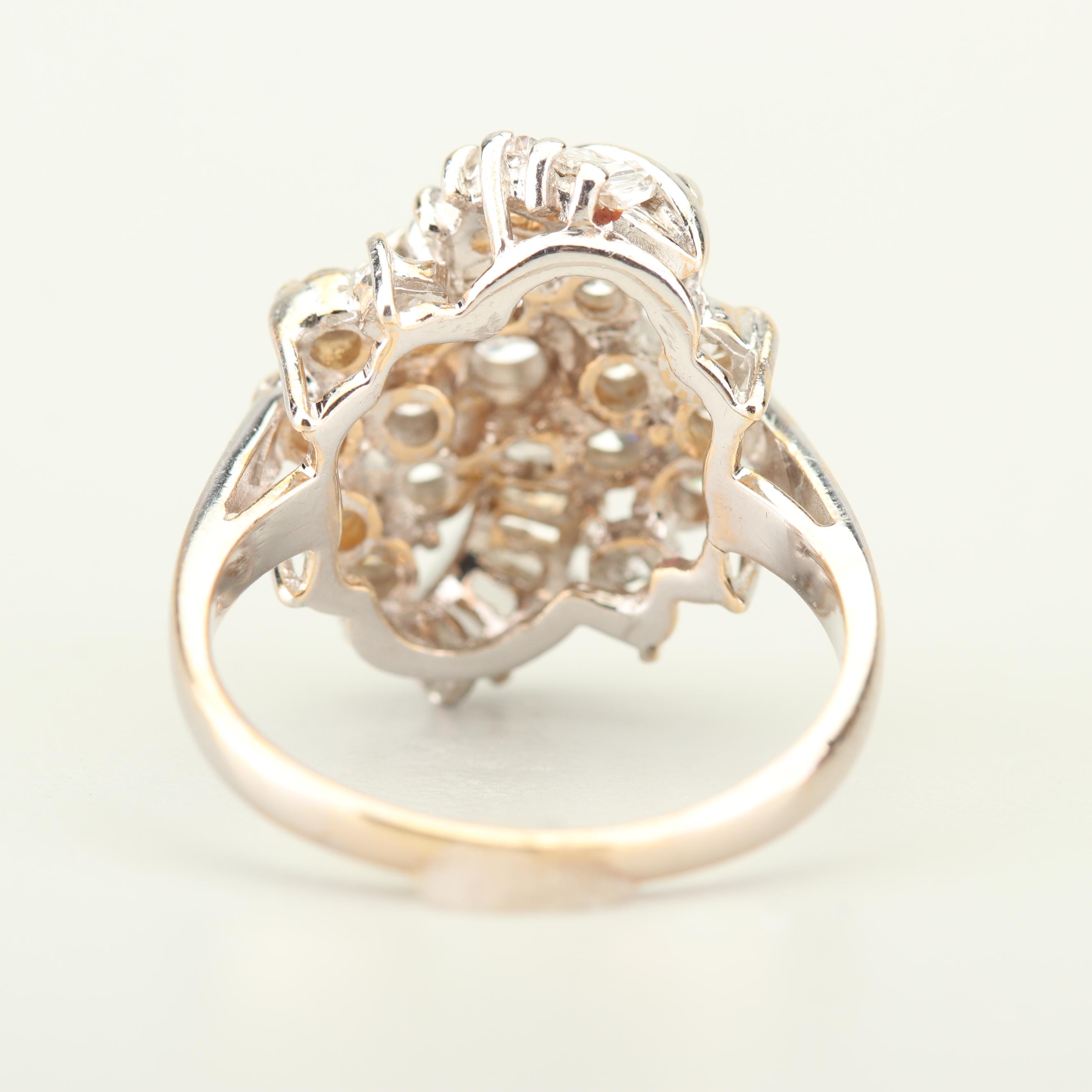 14K White Gold 2.00 CTW Diamond Ring