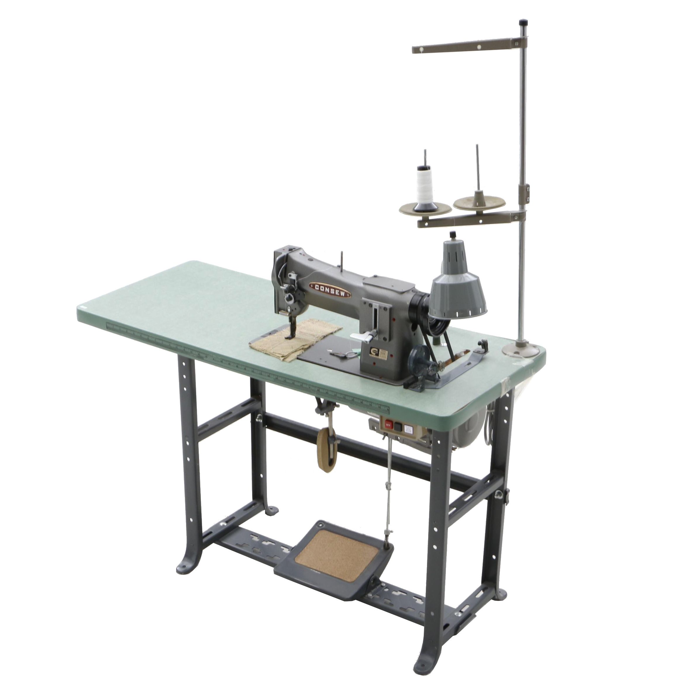 Consew 206RB-1 Sewing Machine and Work Table
