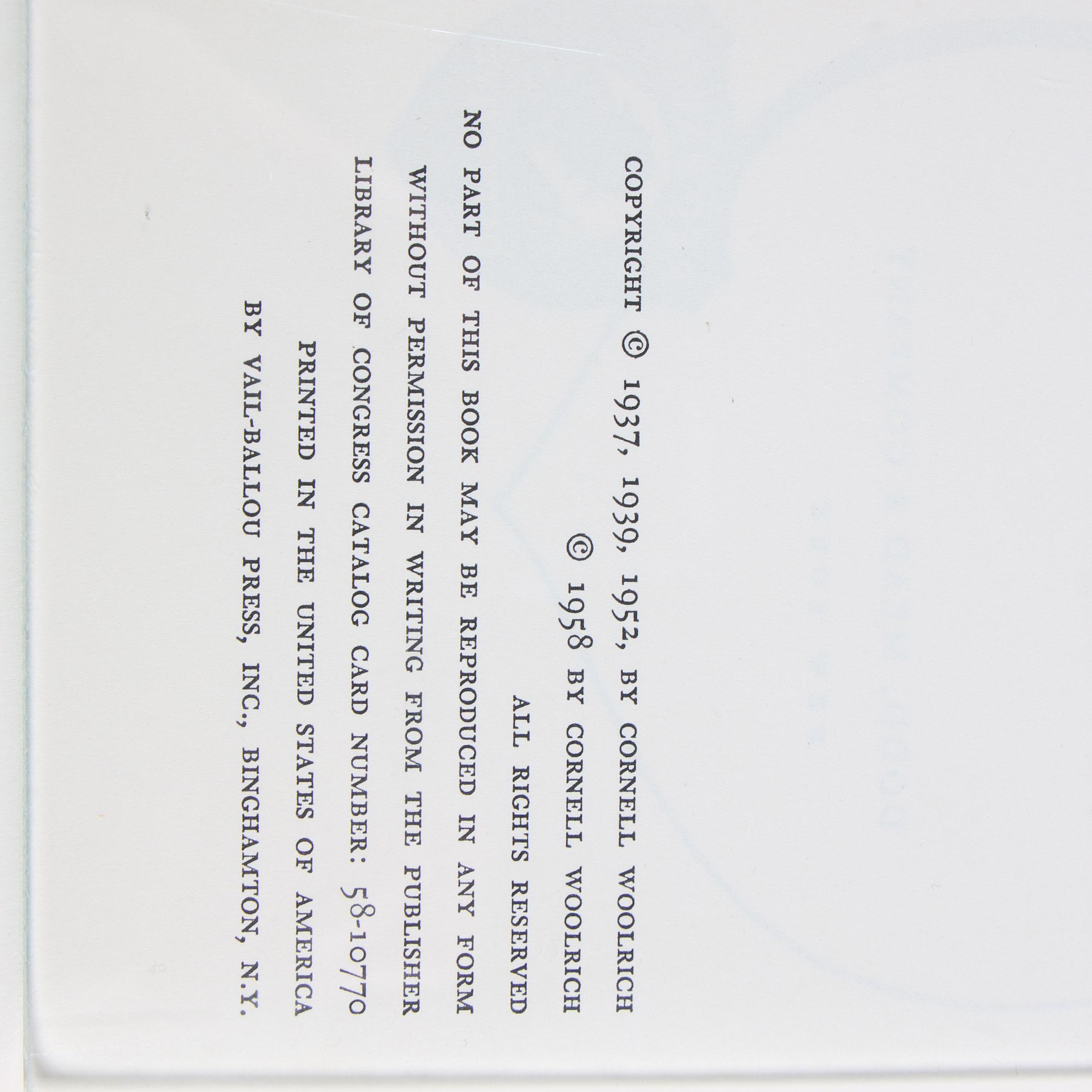 Vintage Cornell Woolrich Mystery Novels