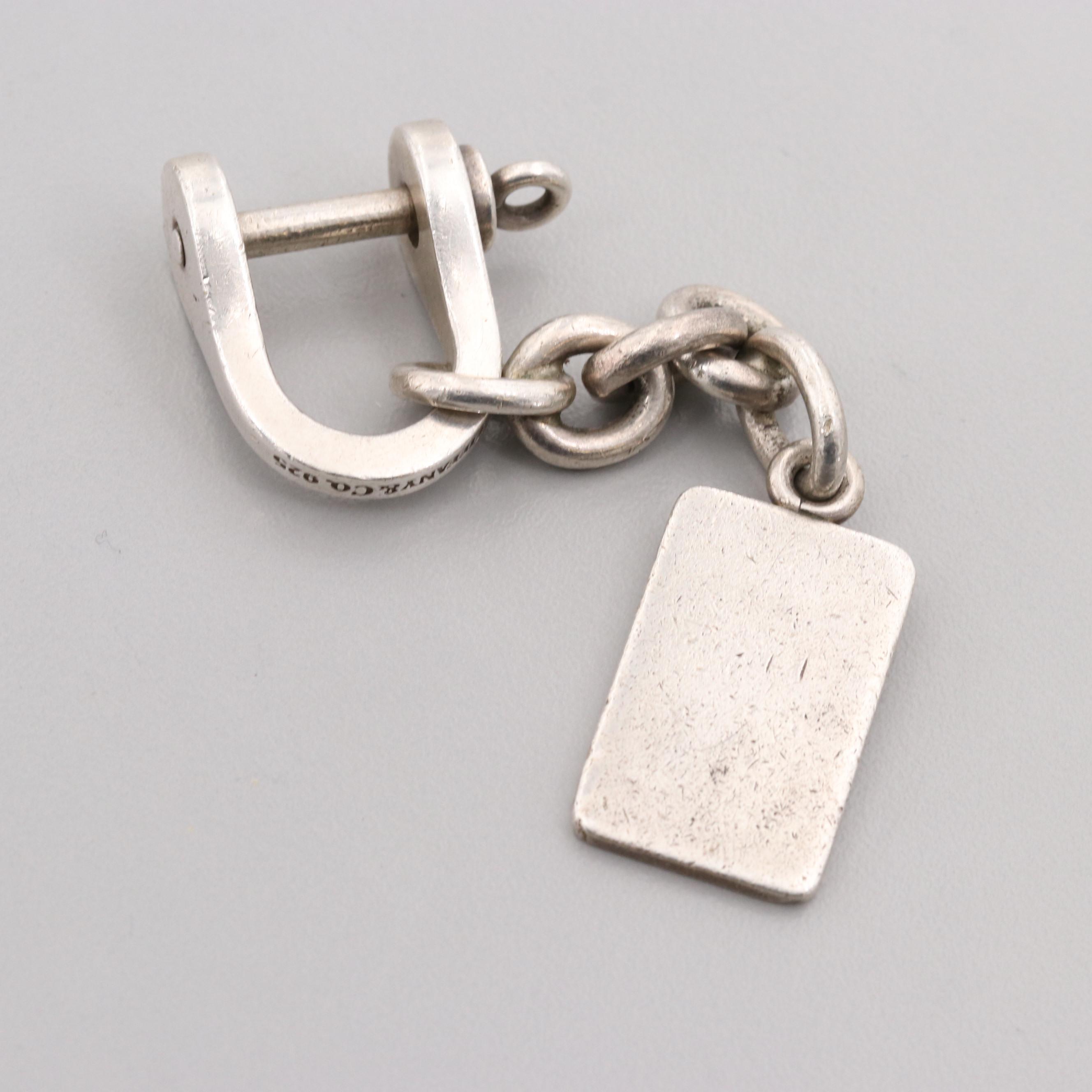 Tiffany & Co. Sterling Silver Shackle Keychain