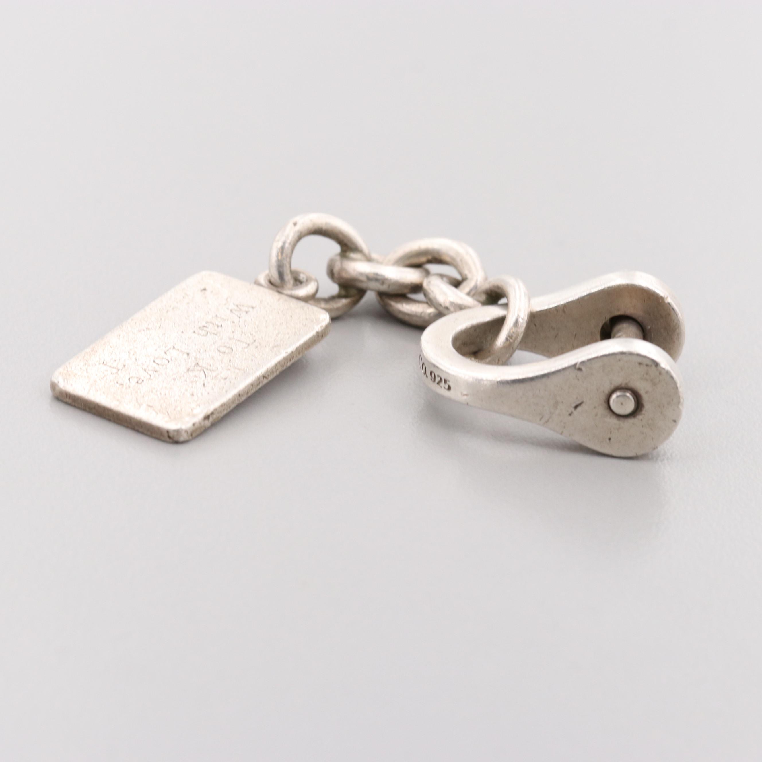 Tiffany & Co. Sterling Silver Shackle Keychain