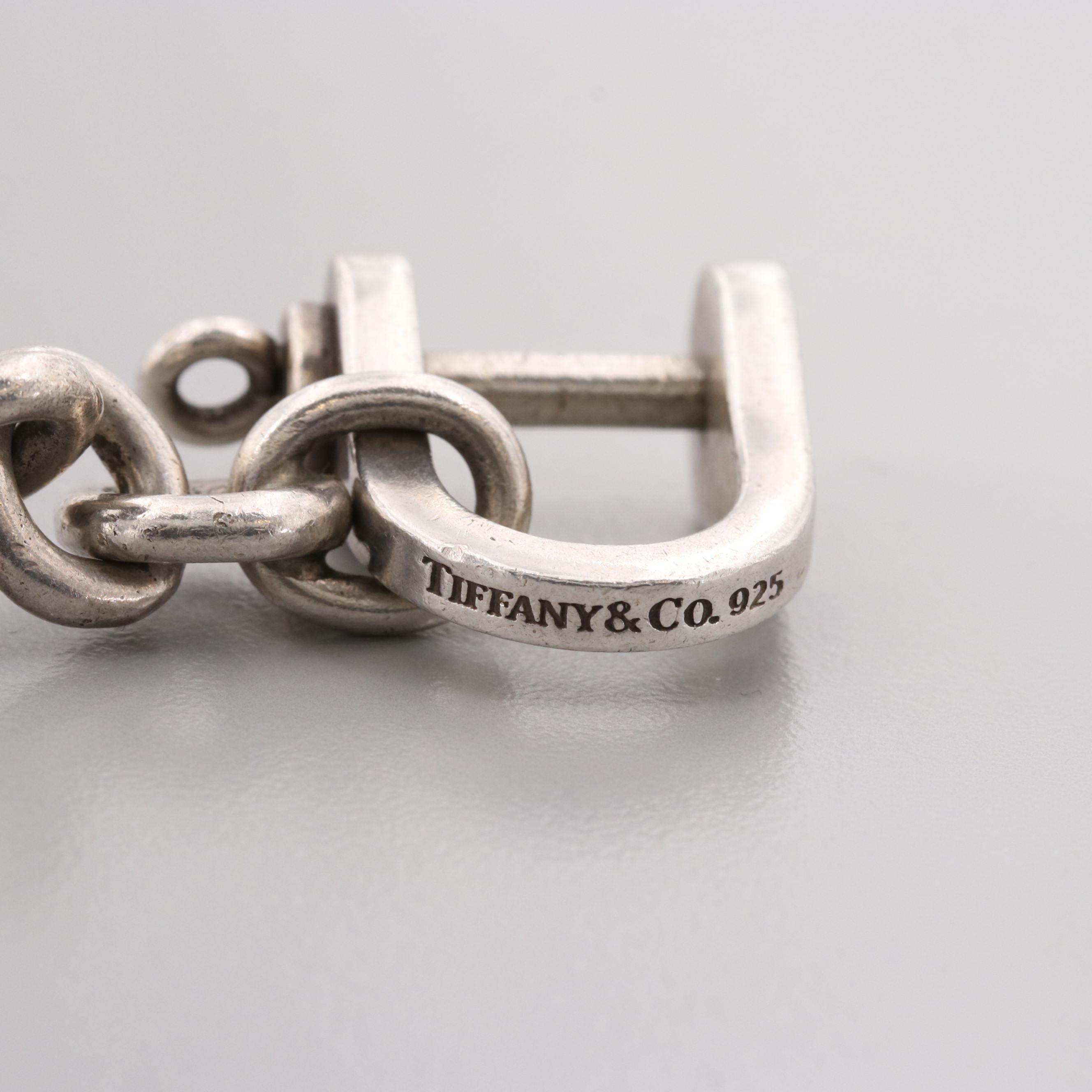 Tiffany & Co. Sterling Silver Shackle Keychain