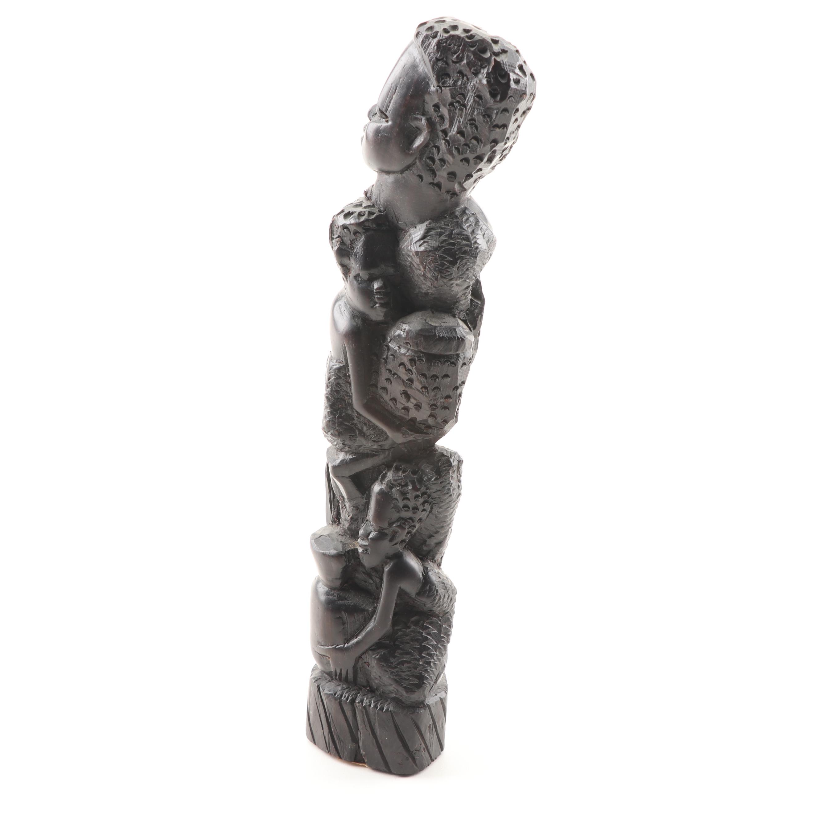 East African Carved Wood Figures