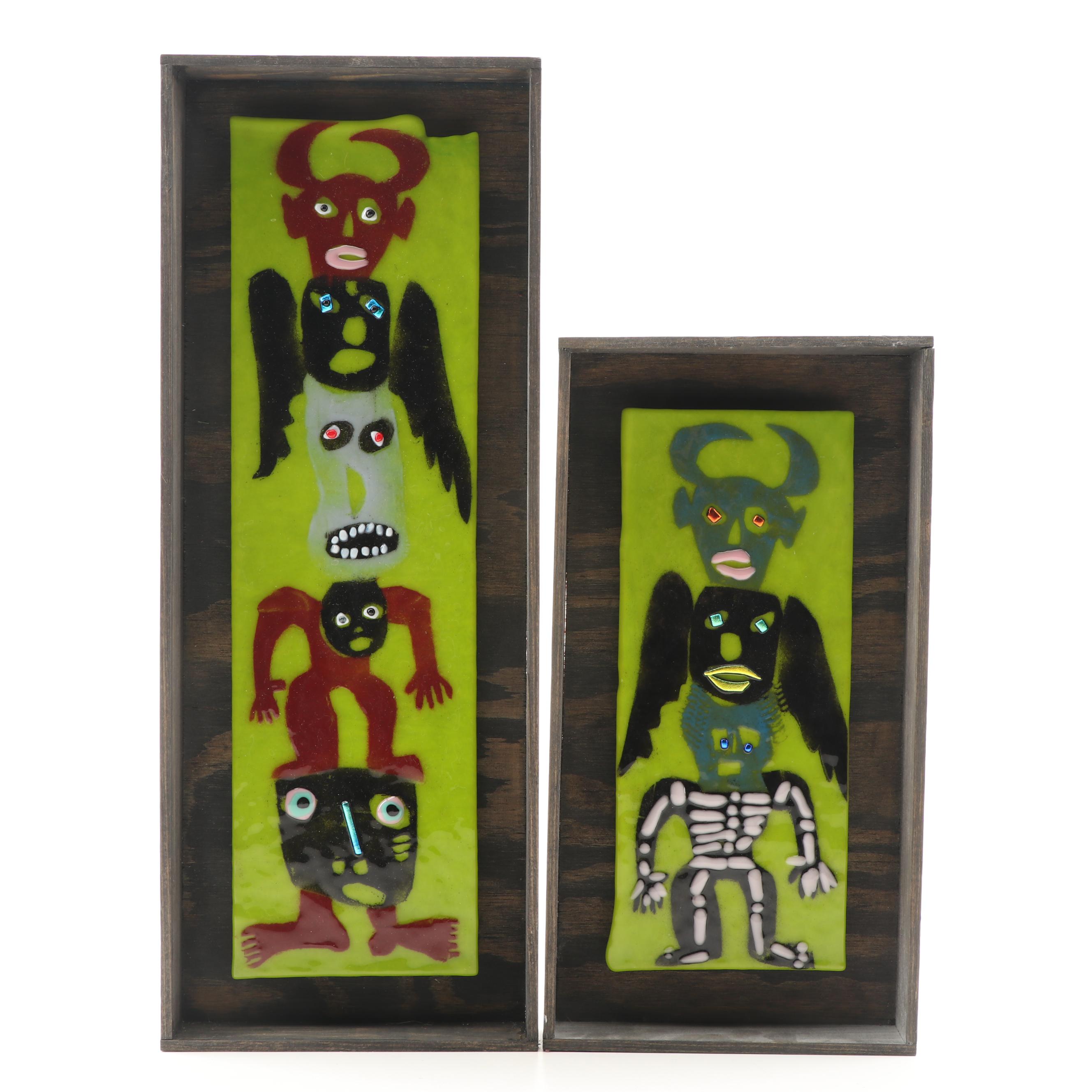 T. Marie Nolan Totem Art Glass Tiles