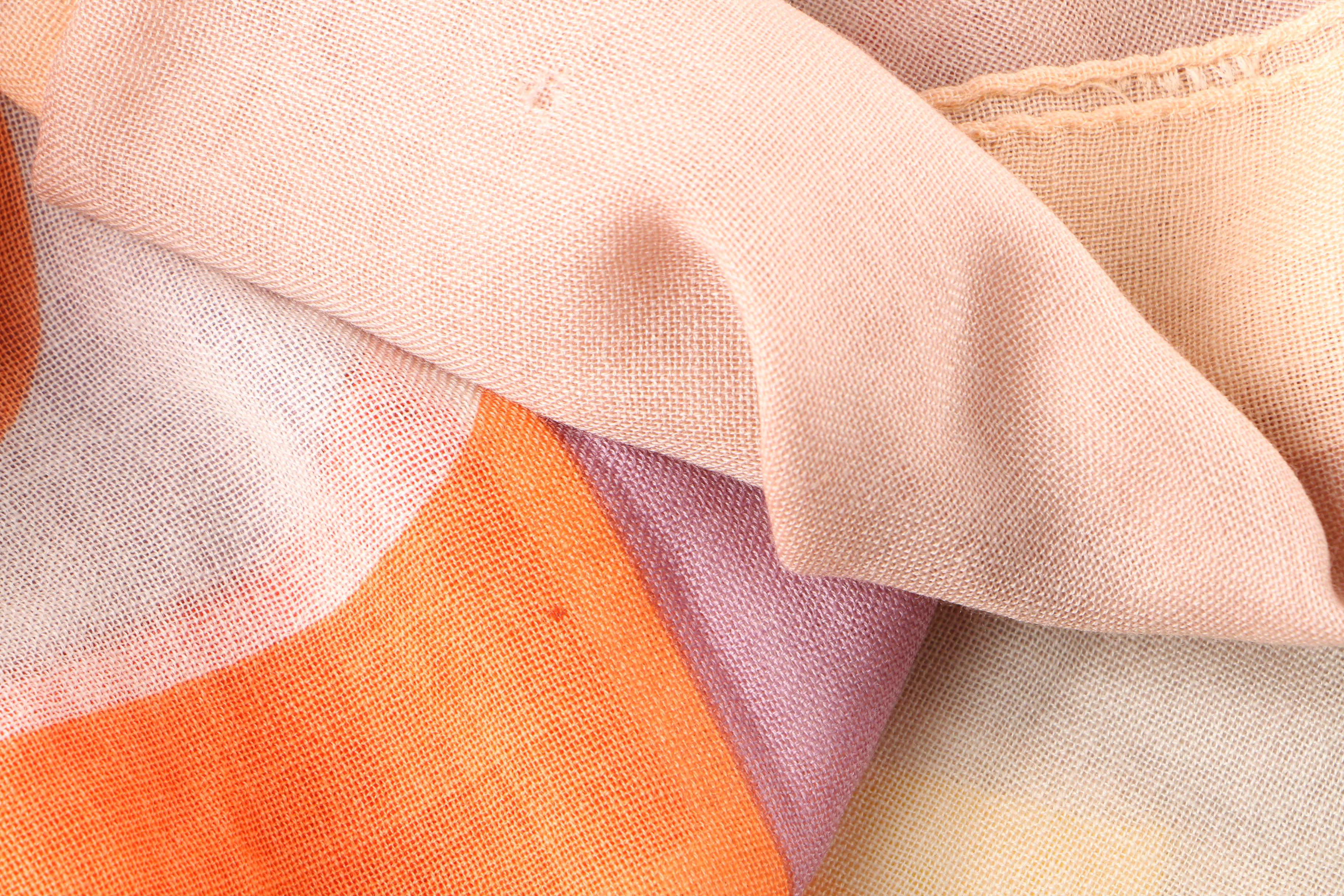 Women's Tory Burch Reva Wool Colorblock Logo Scarf