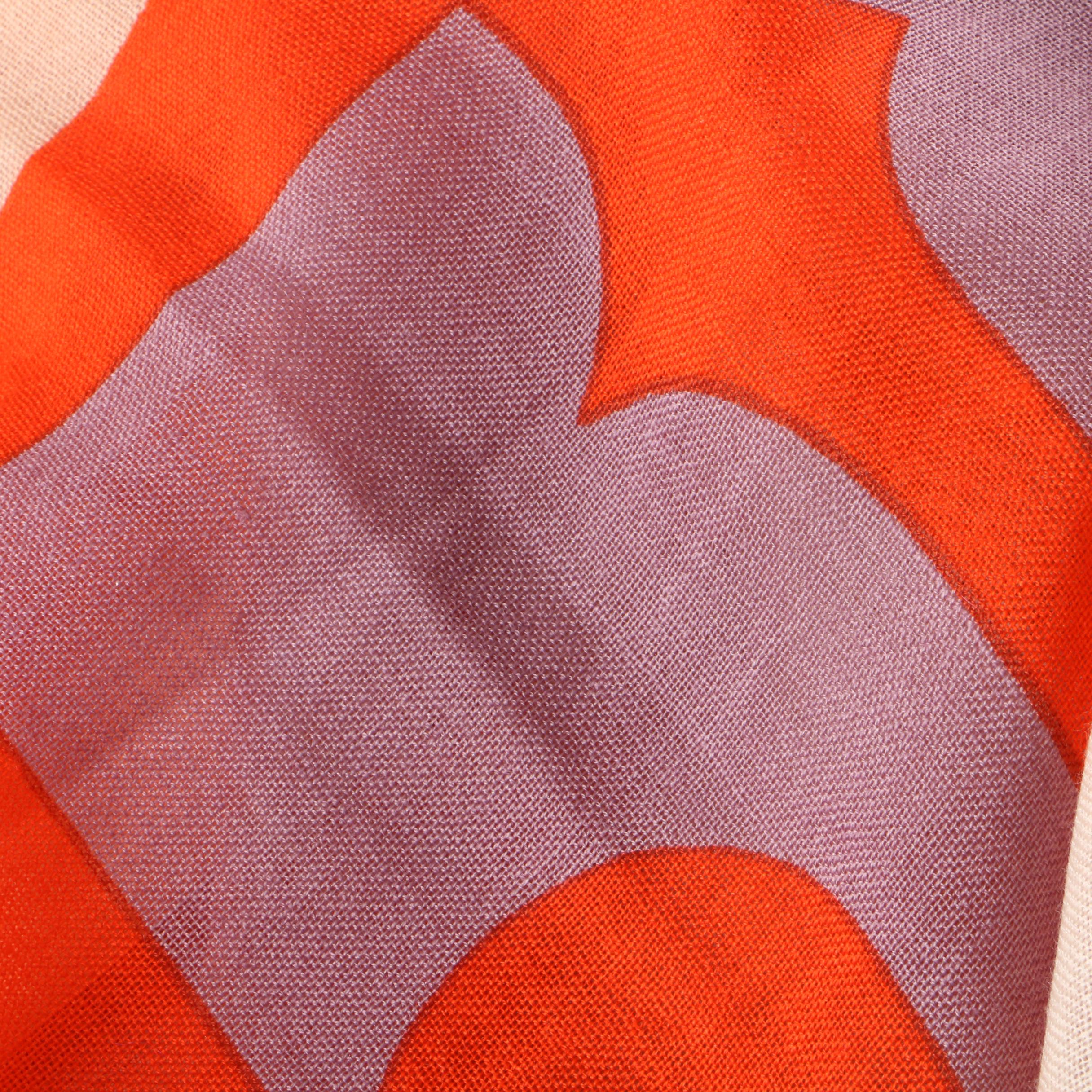 Women's Tory Burch Reva Wool Colorblock Logo Scarf