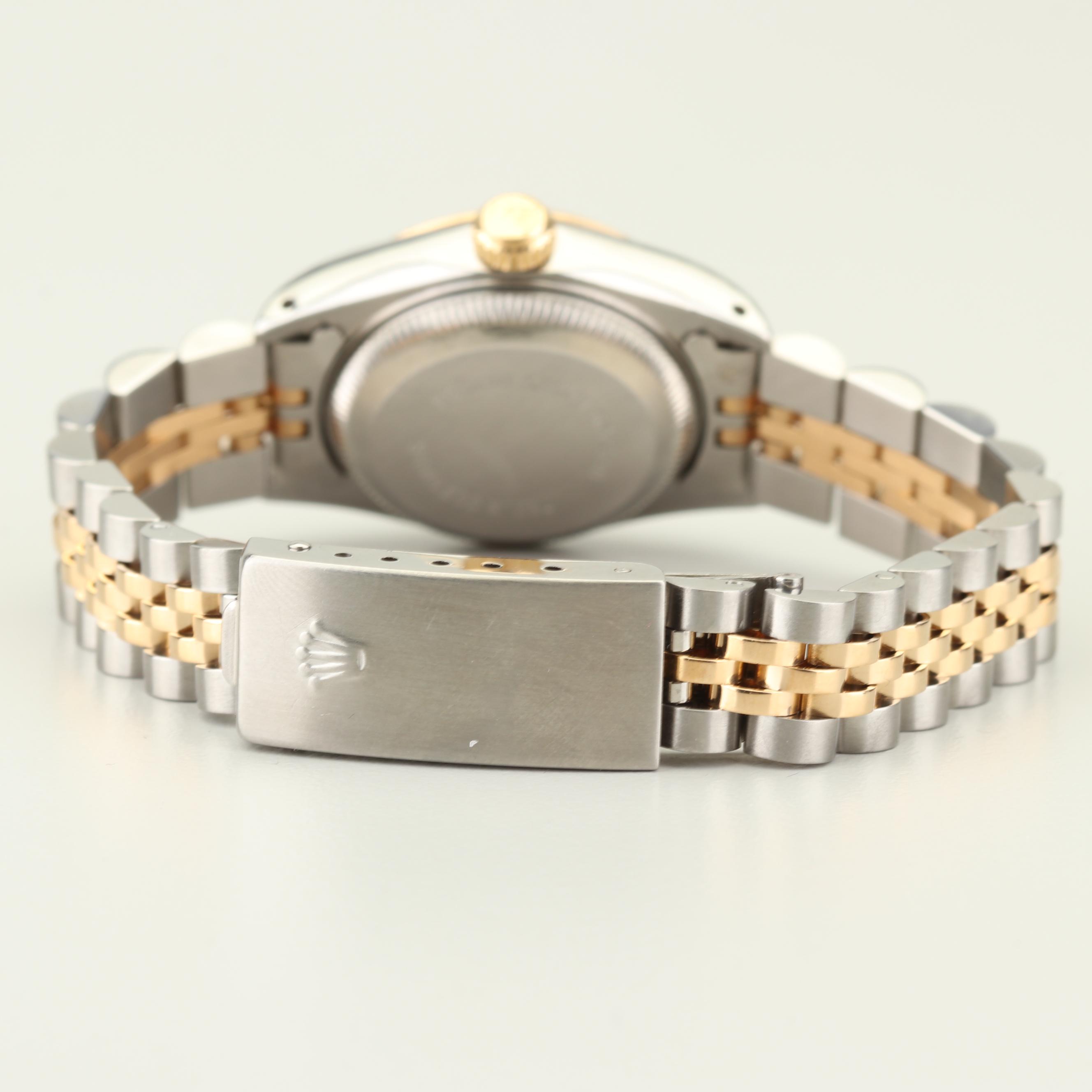 Vintage Rolex Oyster Perpetual Stainless Steel and 18K Yellow Gold Watch