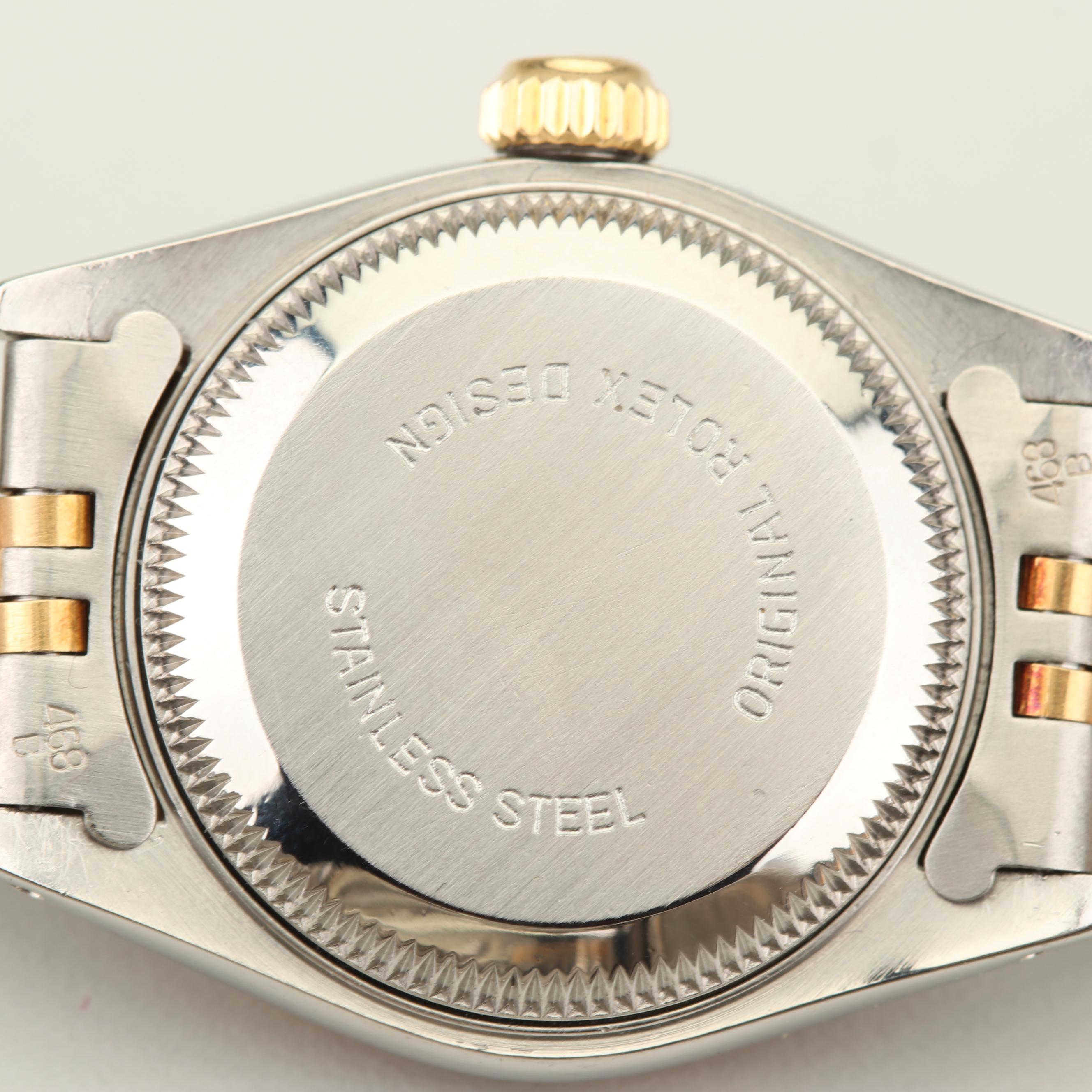 Vintage Rolex Oyster Perpetual Stainless Steel and 18K Yellow Gold Watch