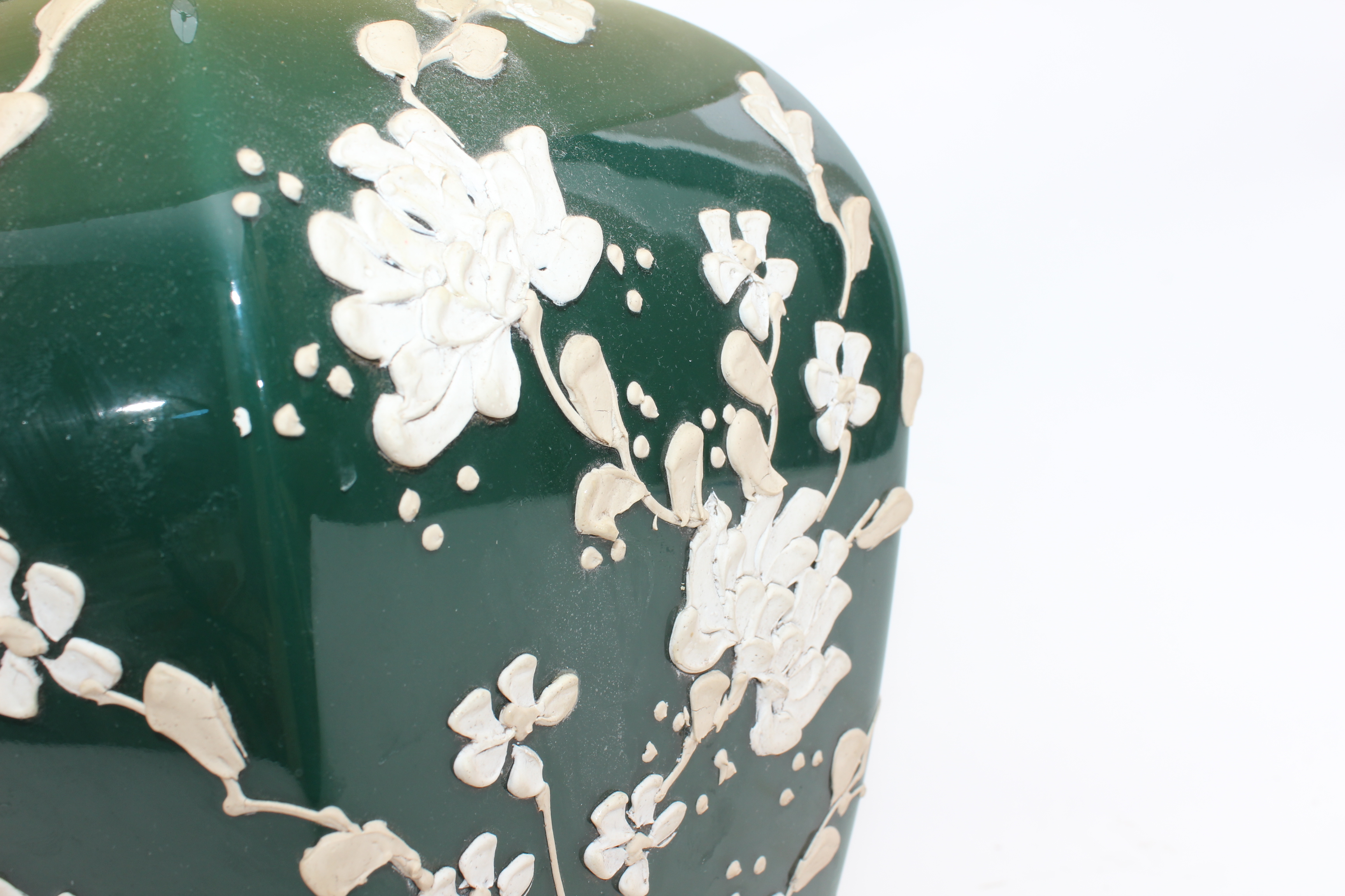 Cycle II Hand-Decorated Ceramic Chinoiserie Table Lamp with Shade
