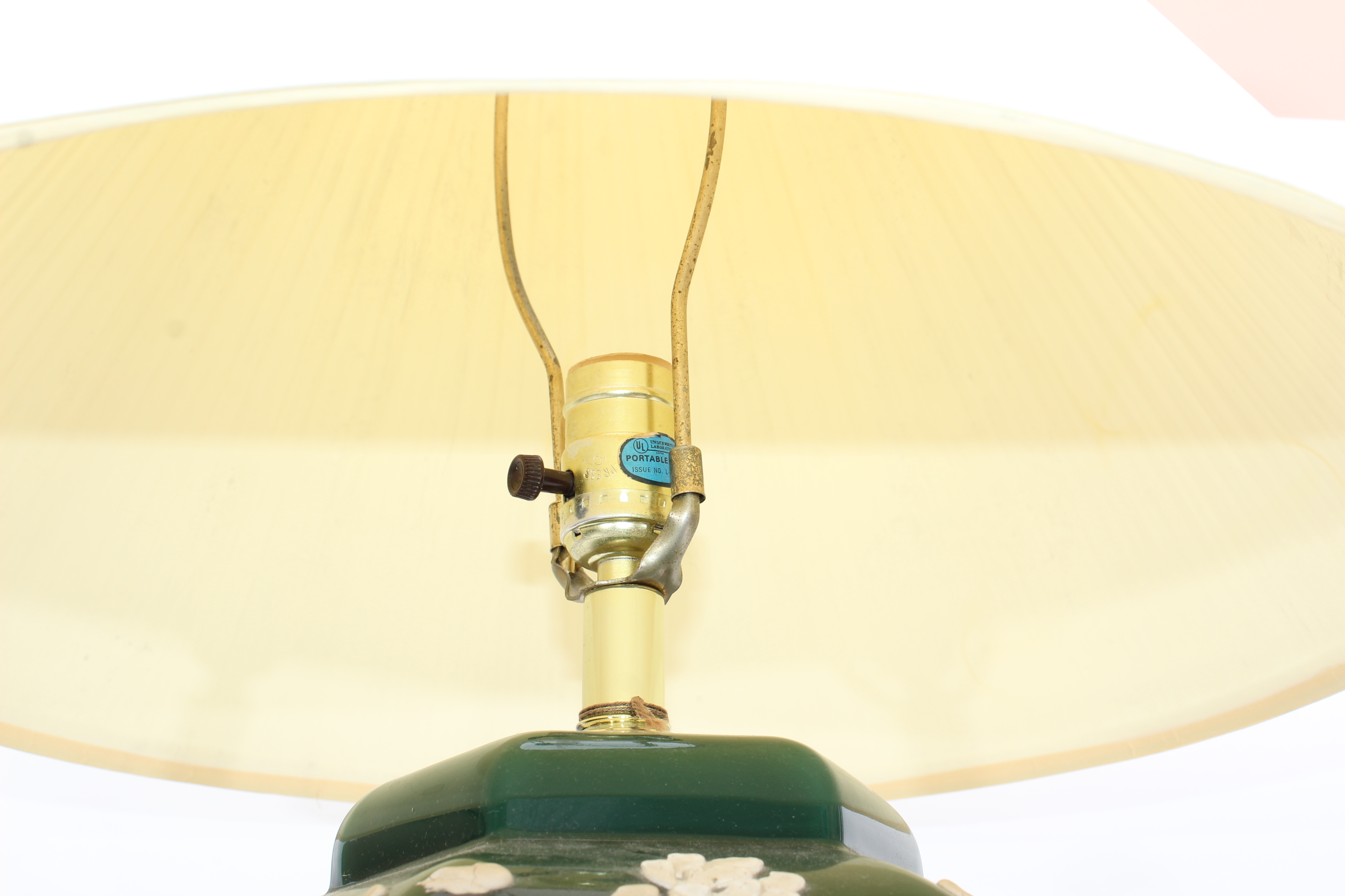 Cycle II Hand-Decorated Ceramic Chinoiserie Table Lamp with Shade