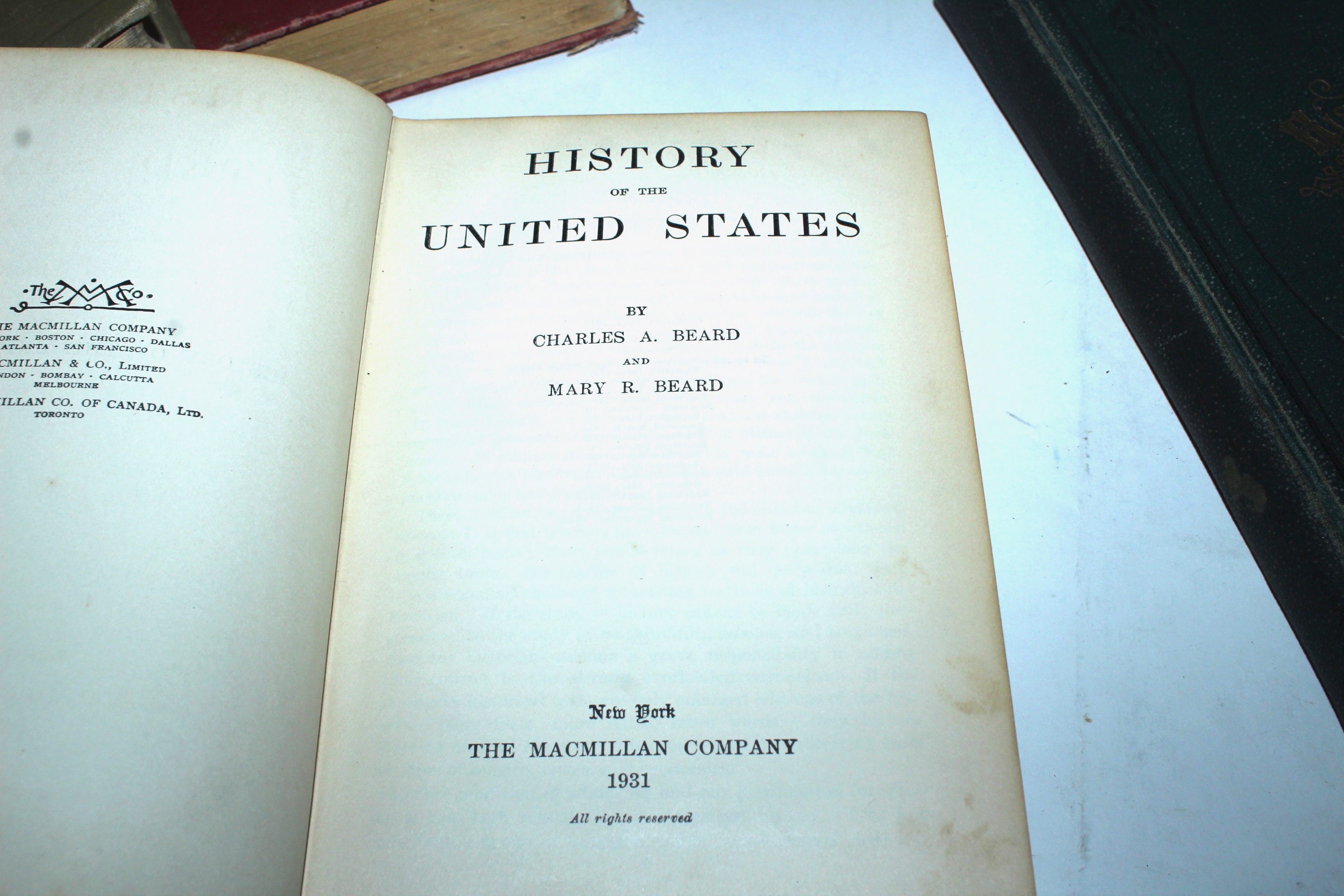 Antique History Book Collection