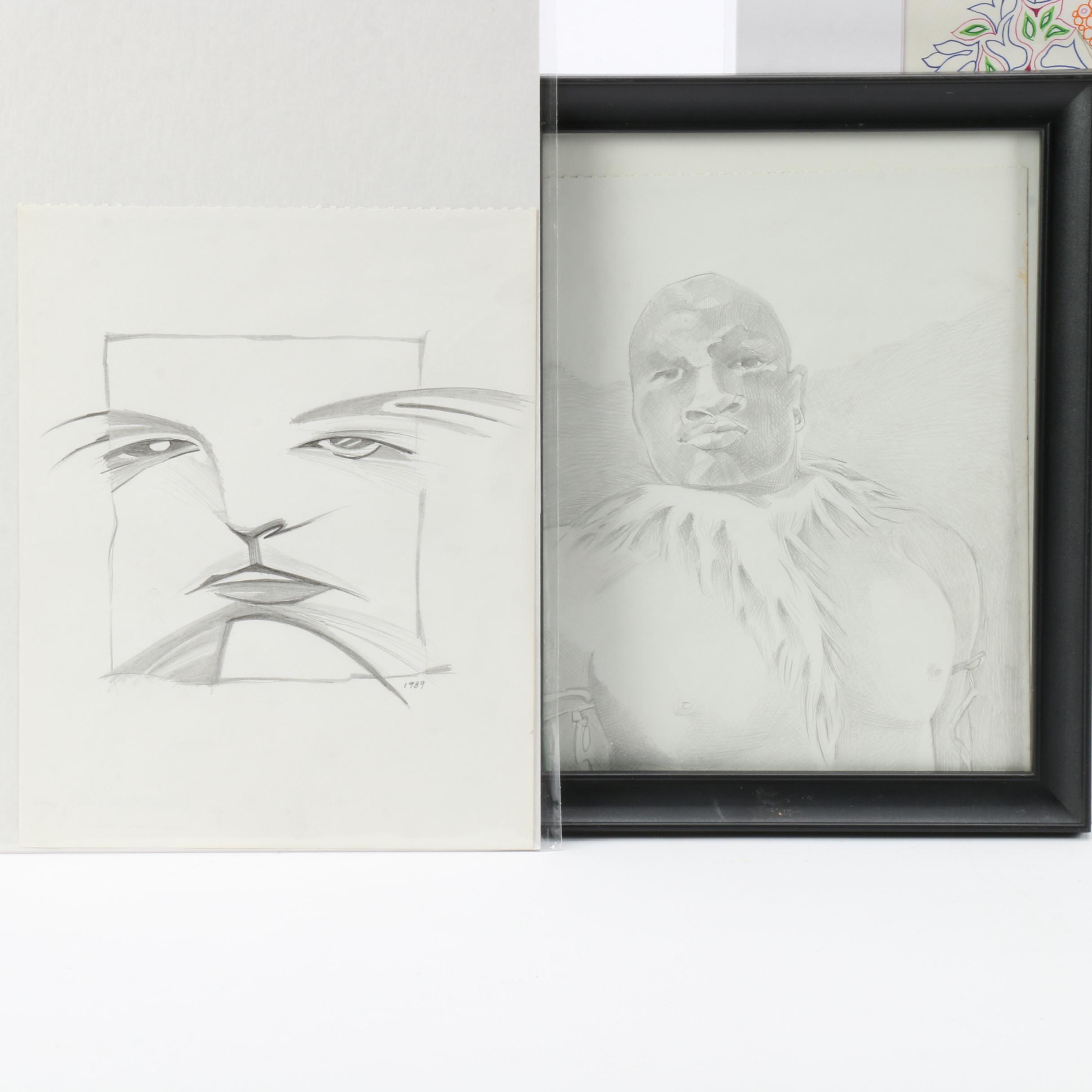 Carol Mathews Assorted Drawings Plus Book "Carol's Story"