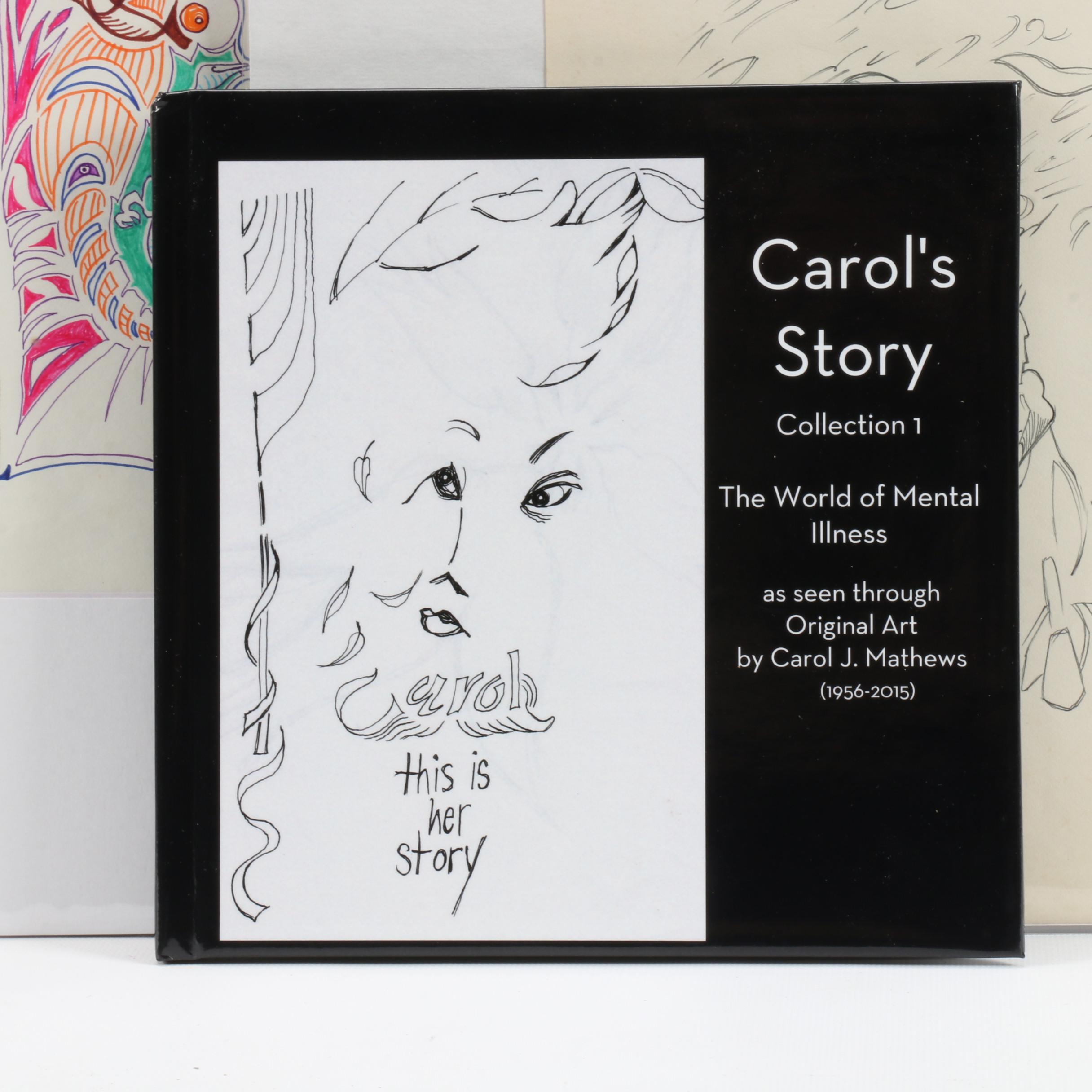 Carol Mathews Assorted Drawings Plus Book "Carol's Story"