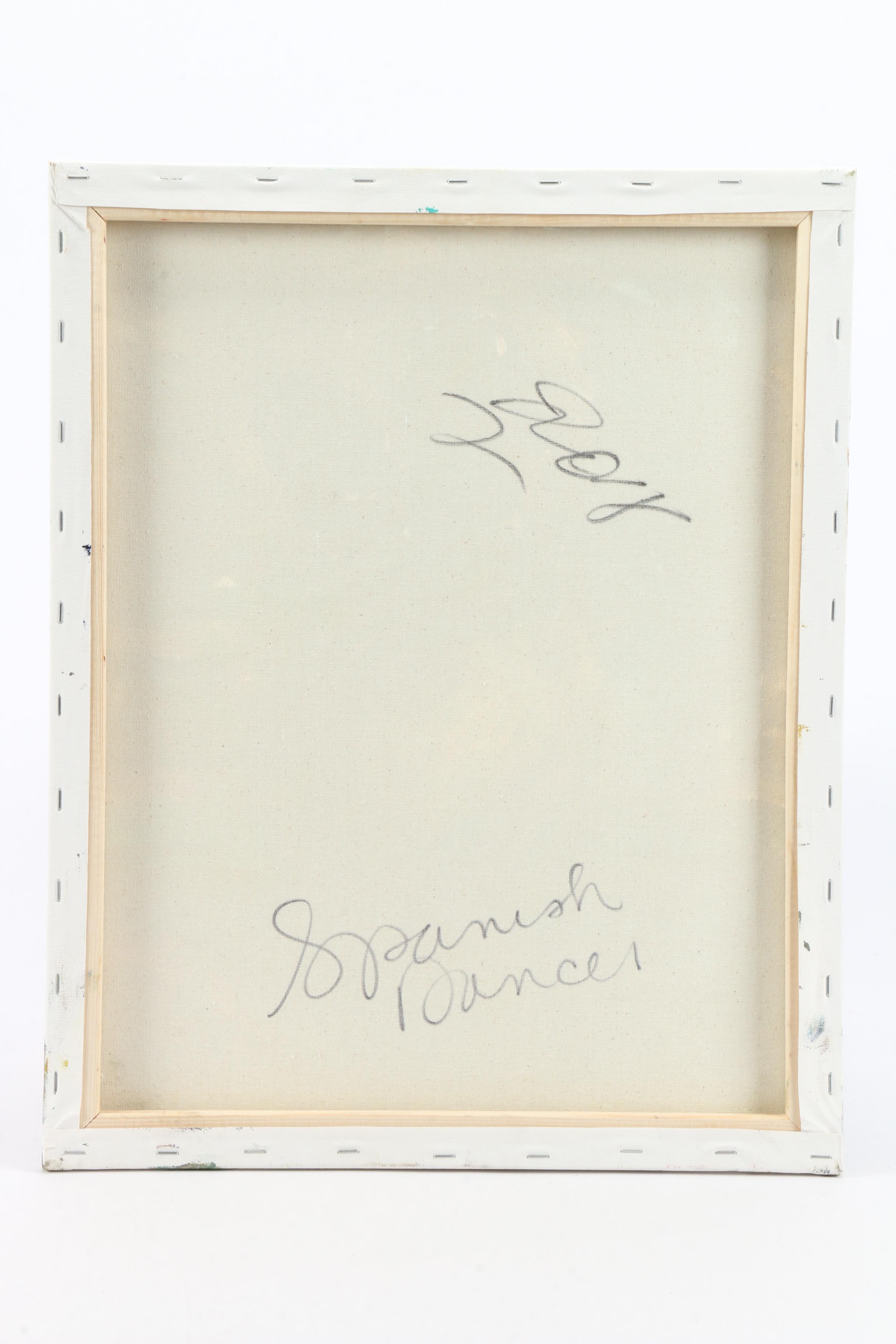 Jose Trujillo 2018 Oil Painting "Spanish Dancer"