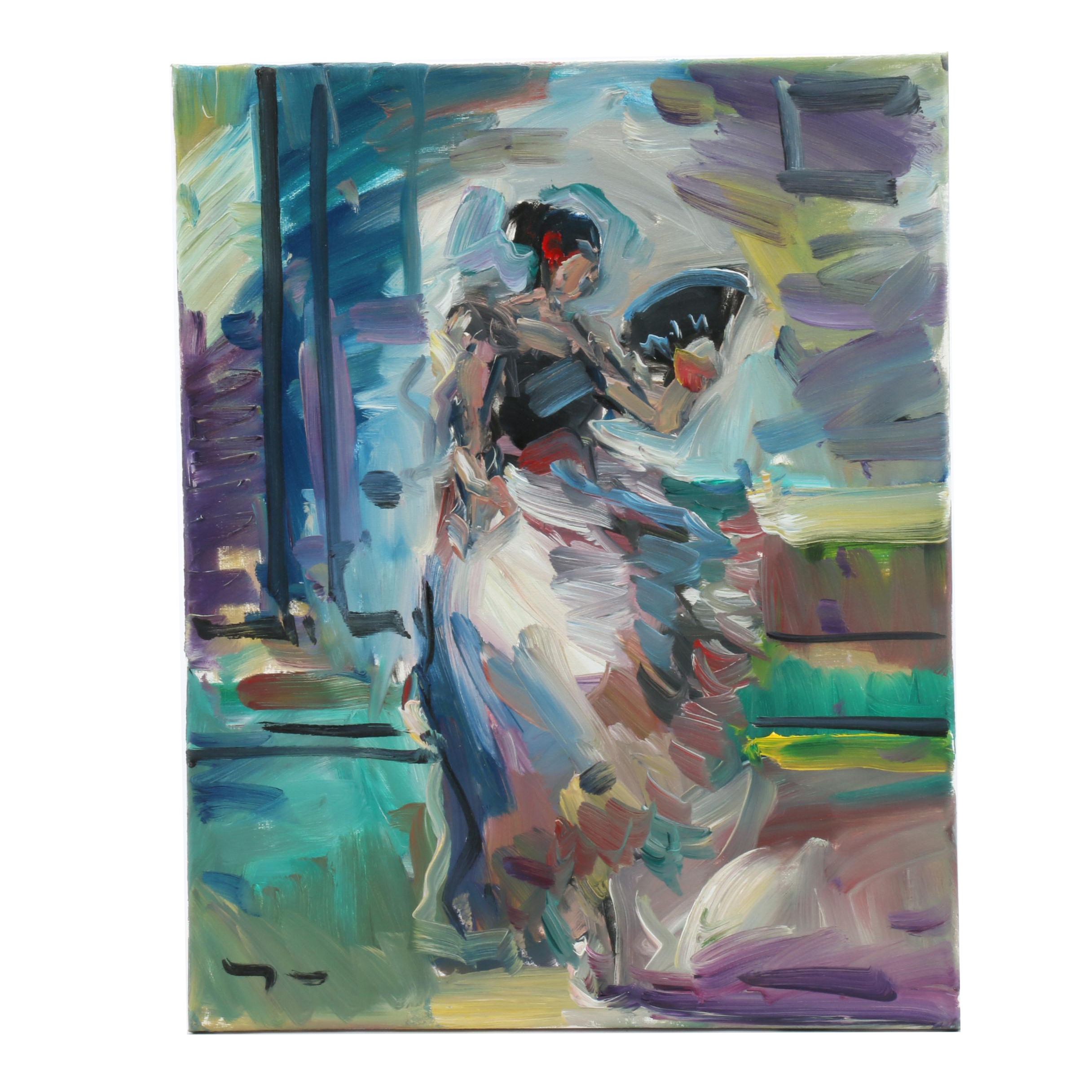 Jose Trujillo 2018 Oil Painting "Spanish Dancer"