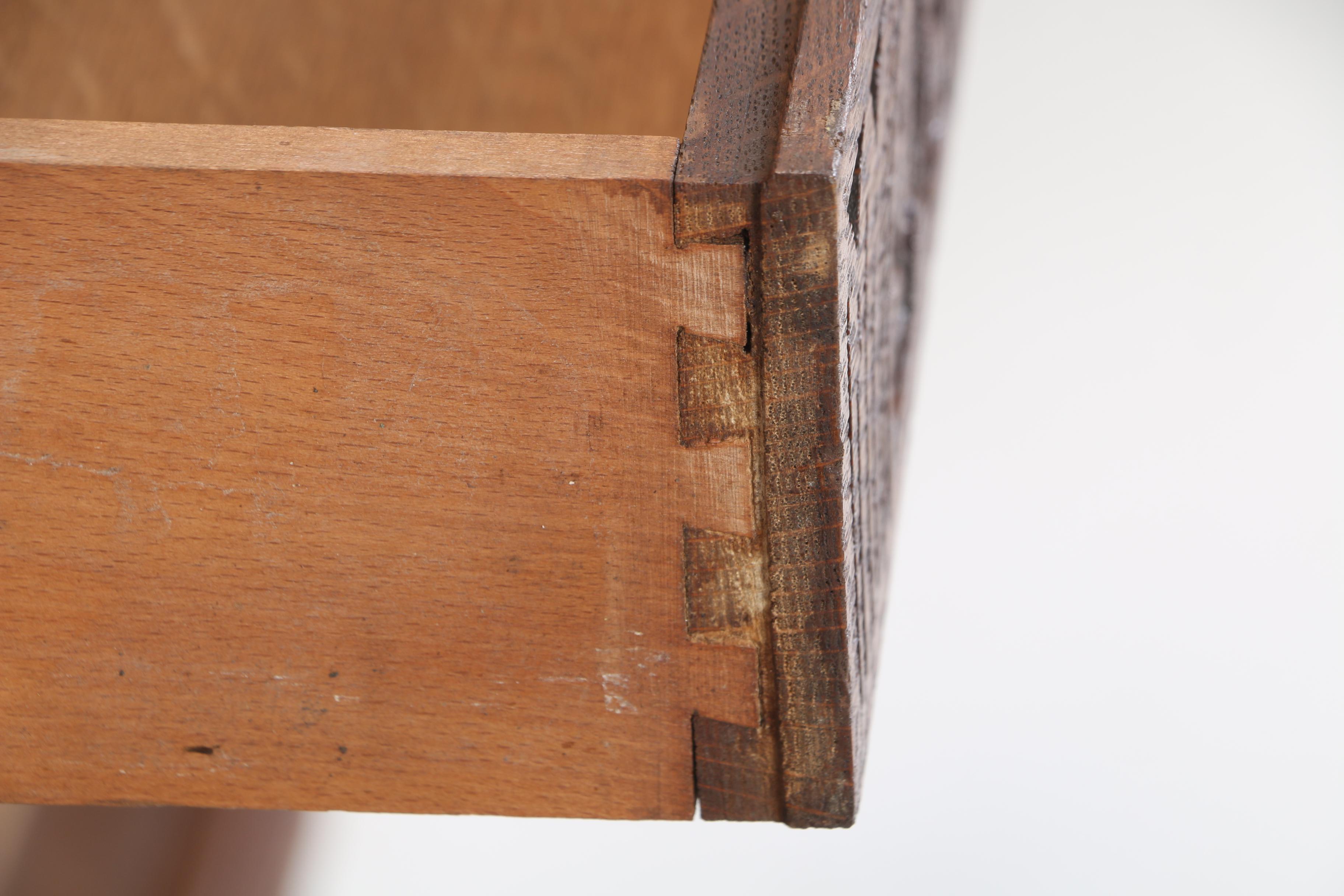 Jacobean Style Oak Cupboard by Sligh Furniture Co., Early 20th Century