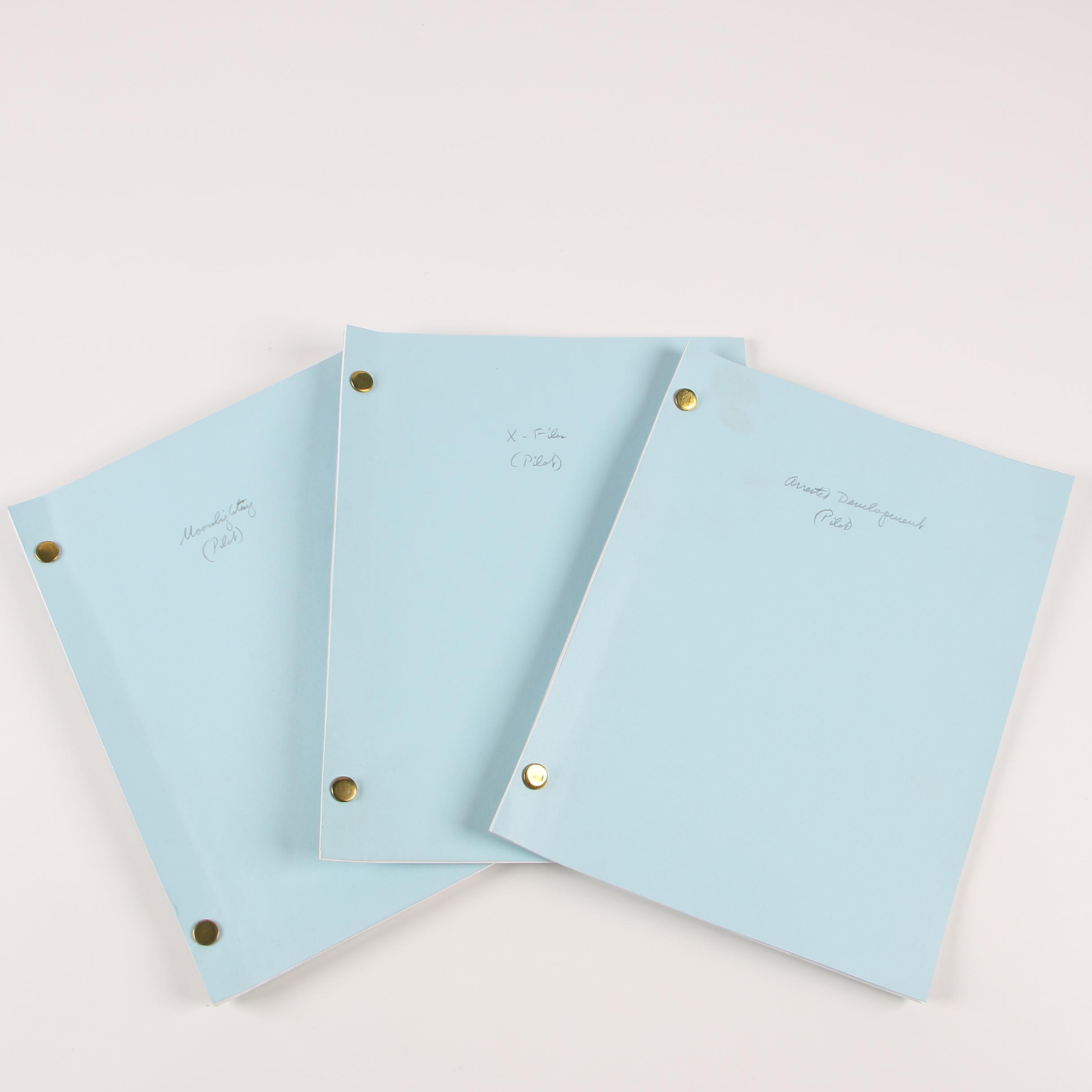 Television Pilot Scripts featuring "Arrested Development" and "The X-Files"