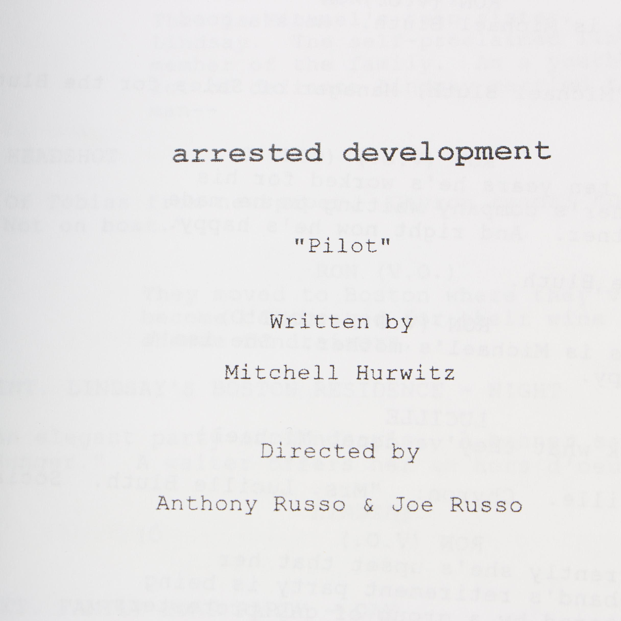 Television Pilot Scripts featuring "Arrested Development" and "The X-Files"