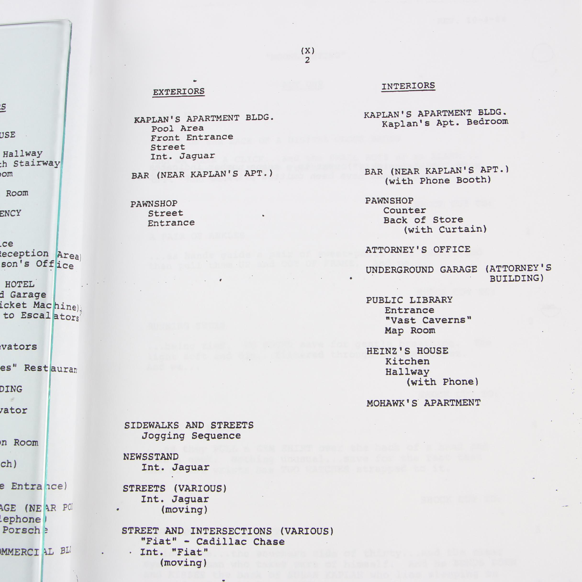 Television Pilot Scripts featuring "Arrested Development" and "The X-Files"