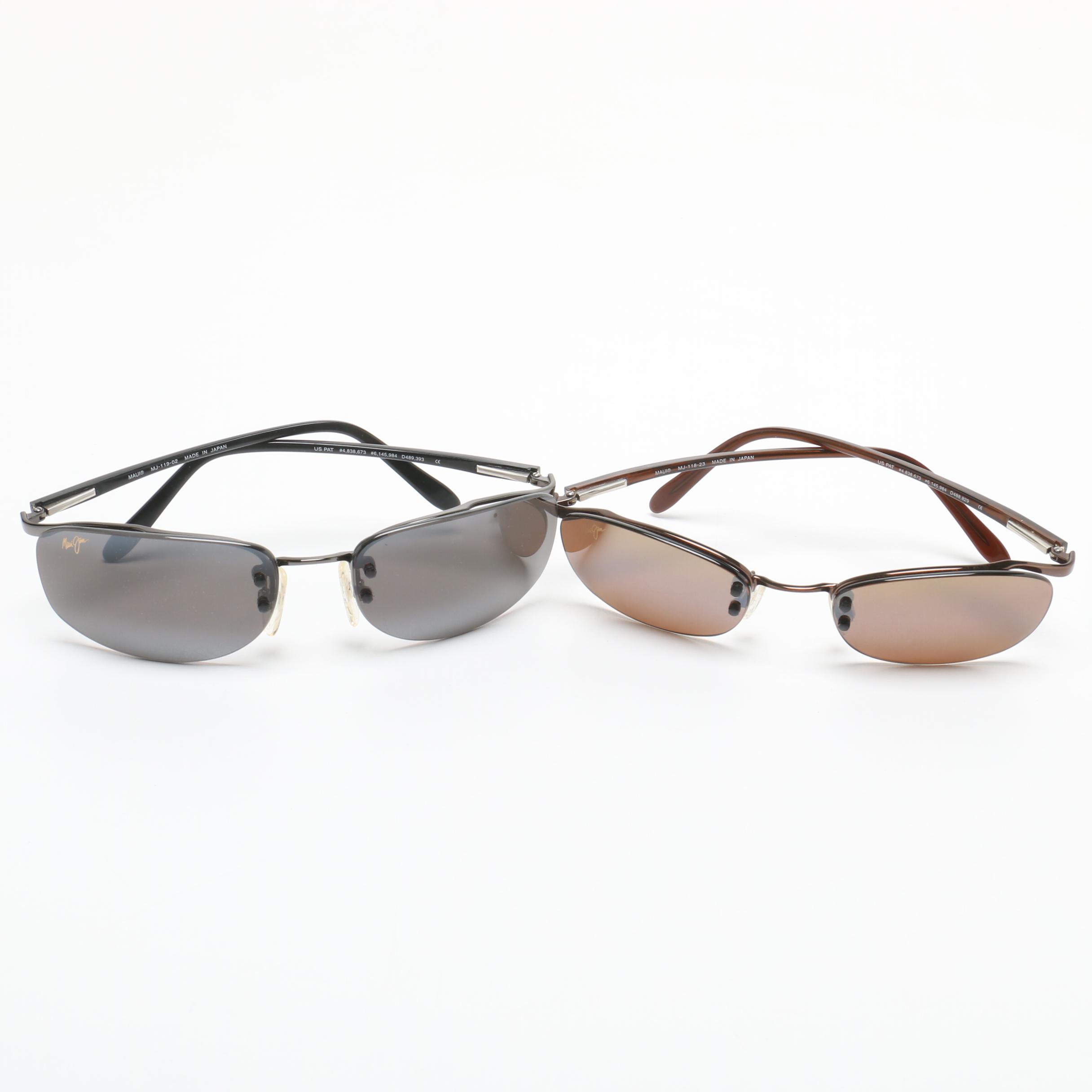 Maui Jim Rimless Sunglasses with Cases