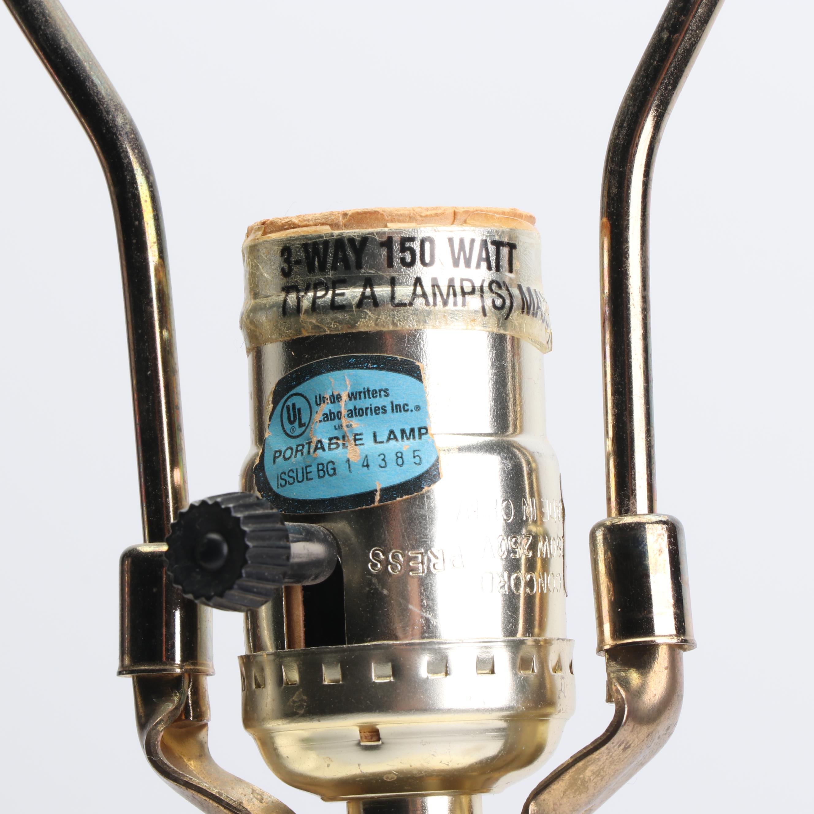 Tyndale Lamps of Chicago Ceramic and Brass Urn Table Lamps, Late 20th Century