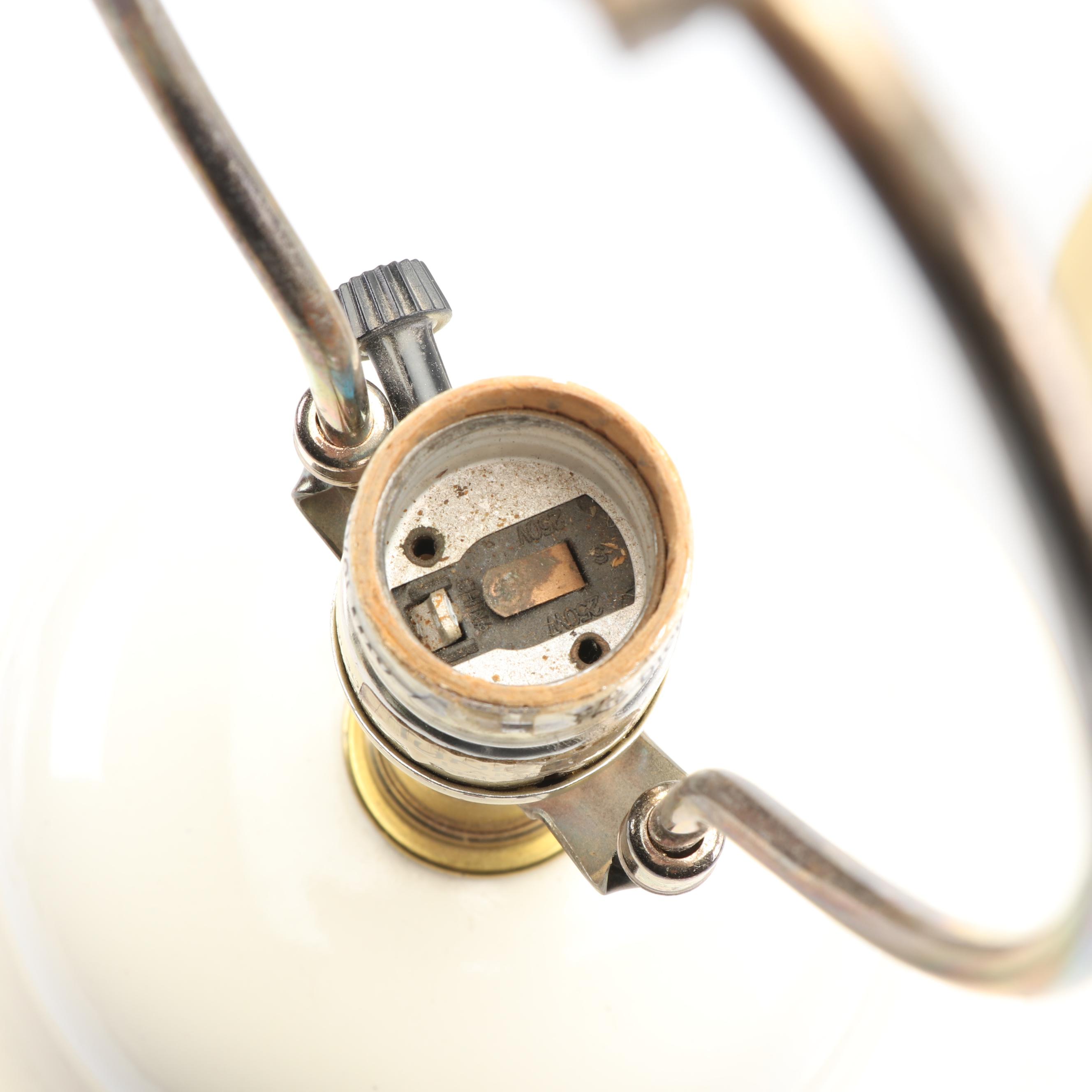 Tyndale Lamps of Chicago Ceramic and Brass Urn Table Lamps, Late 20th Century