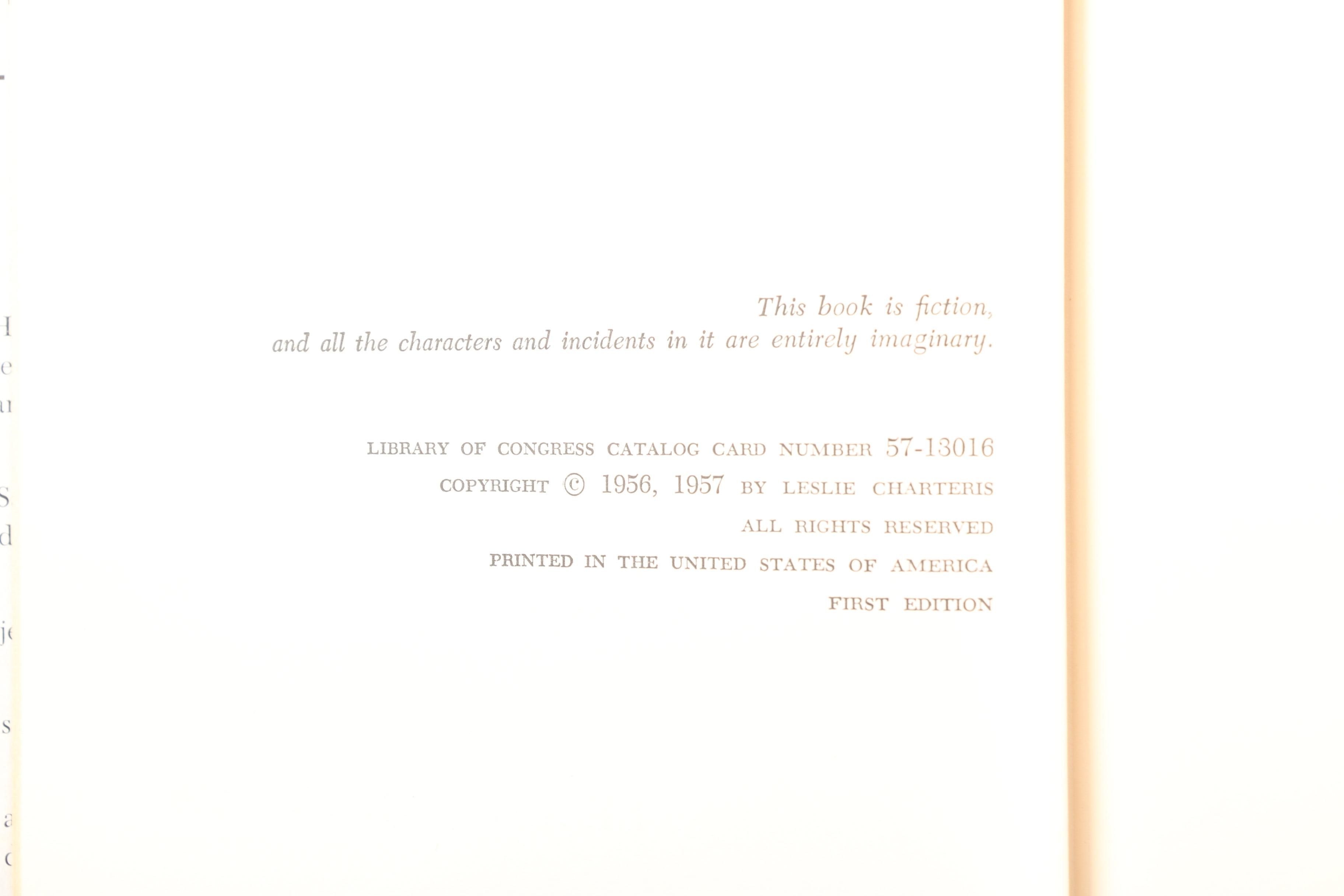 Leslie Charteris "Crime Club" Novels including First Editions