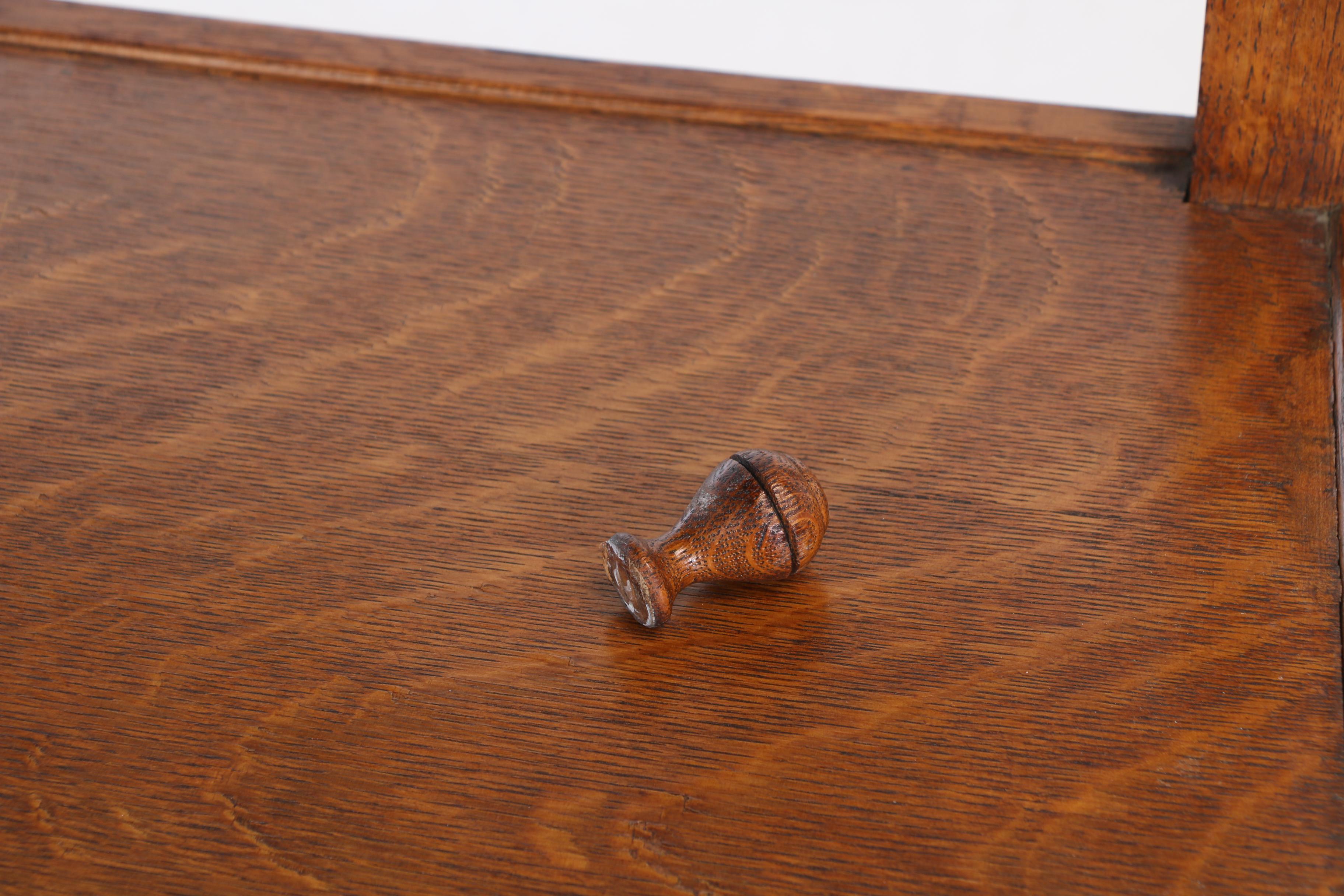 Jacobean Style Oak Draw Leaf Dining Set by Sligh Furniture Co., Early 20th Cent.