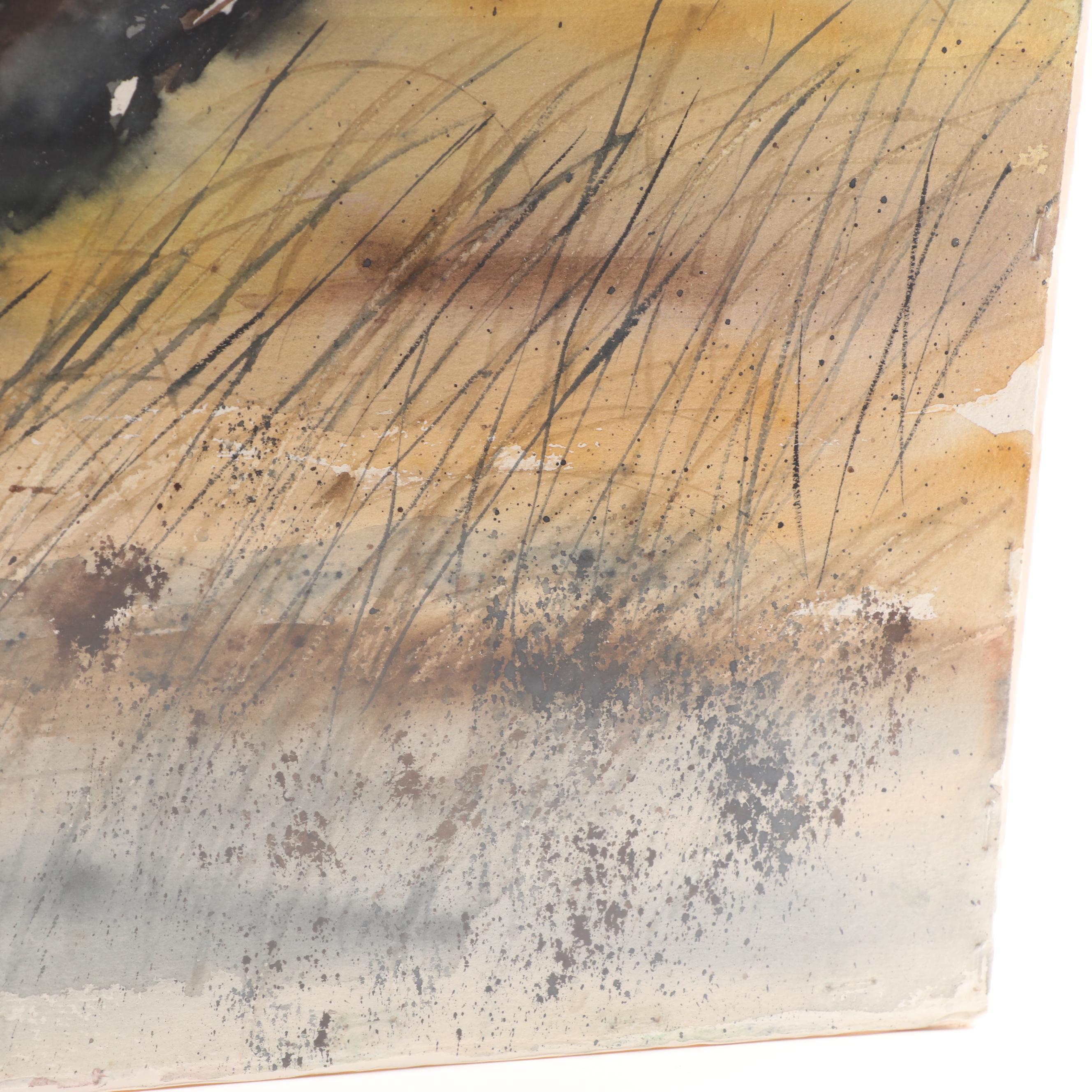 Washington Watercolor Painting of Deer