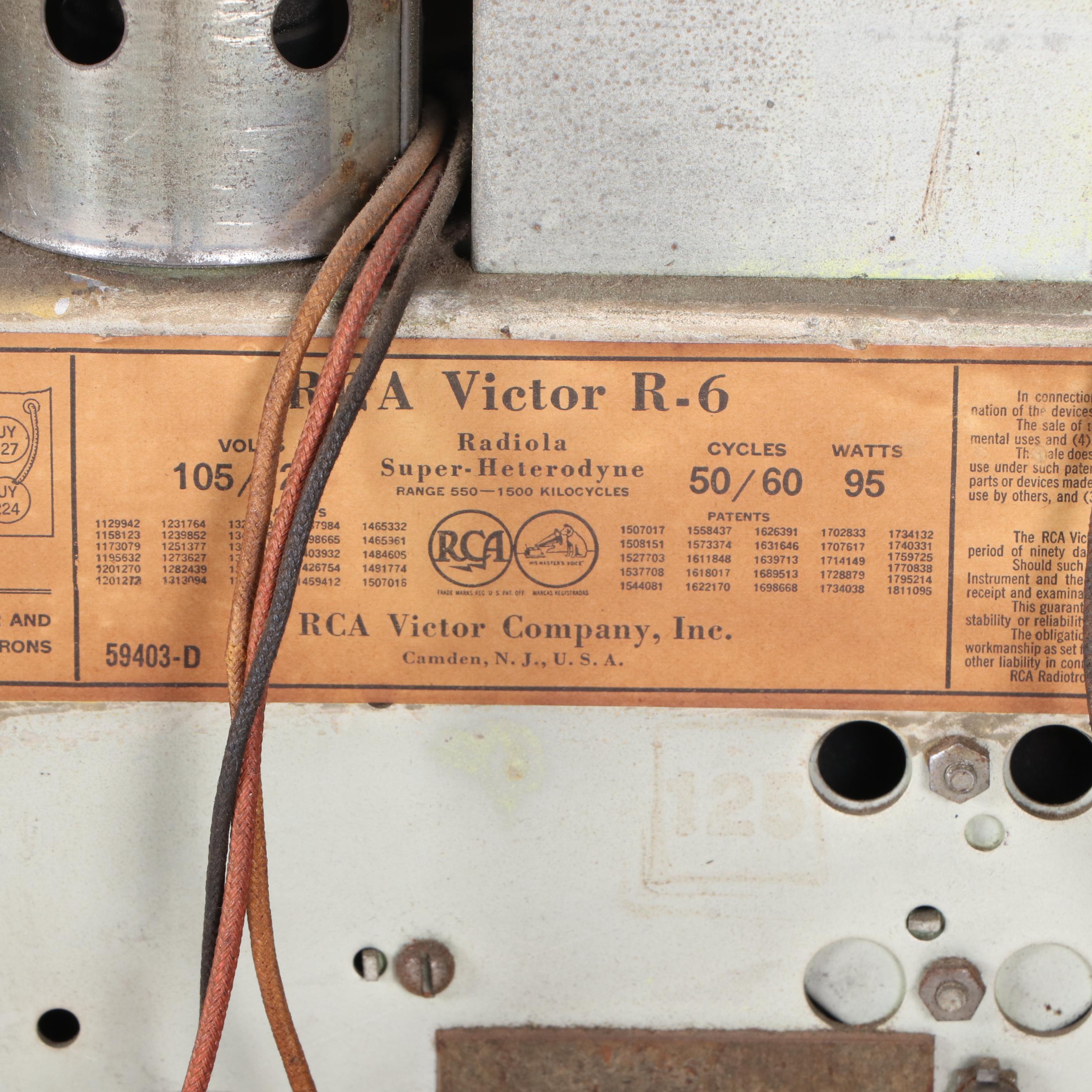 RCA Victor R-6 AM Radio, c. 1932