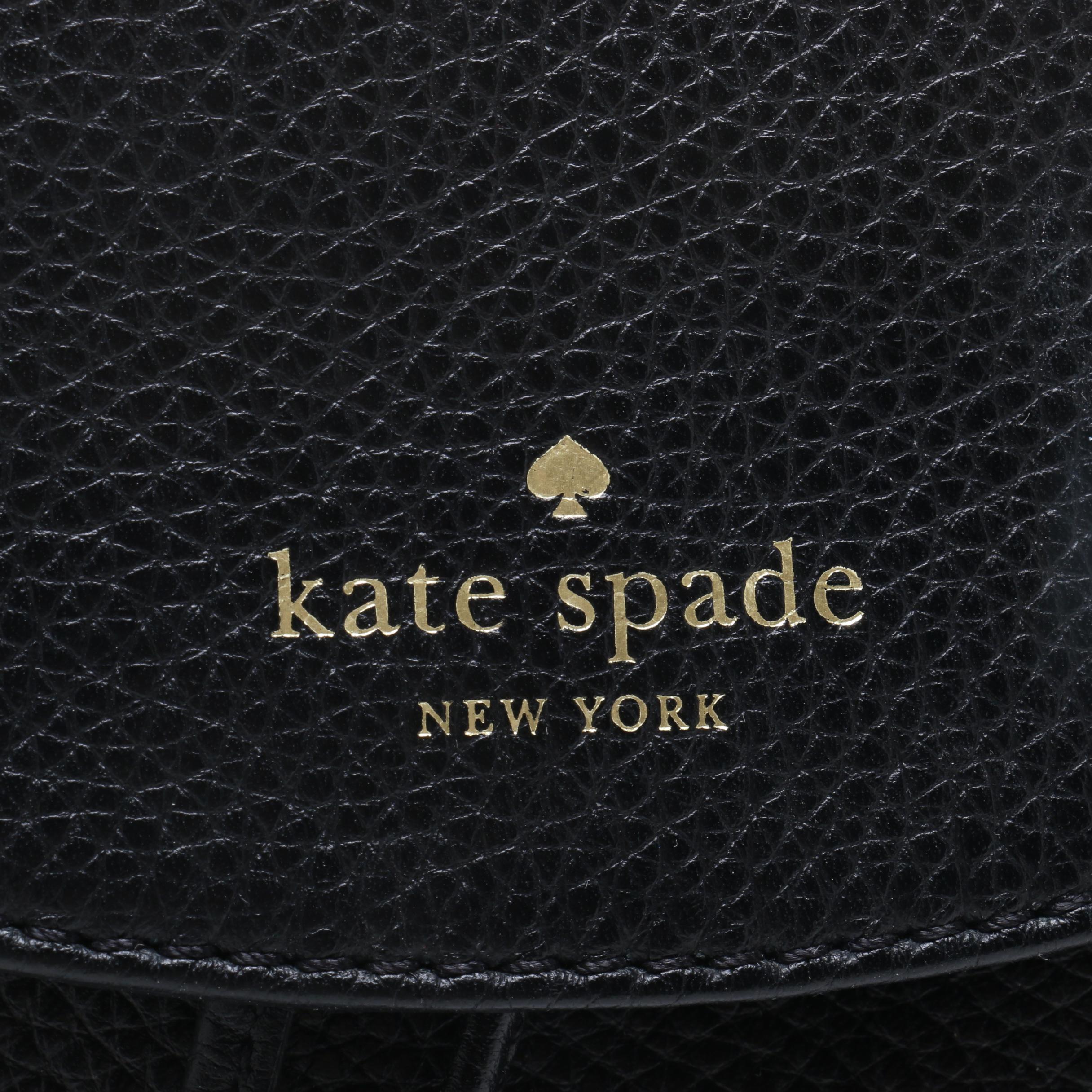 Kate Spade Black Leather Mini Backpack and Tory Burch Chevron Pattern Crossbody