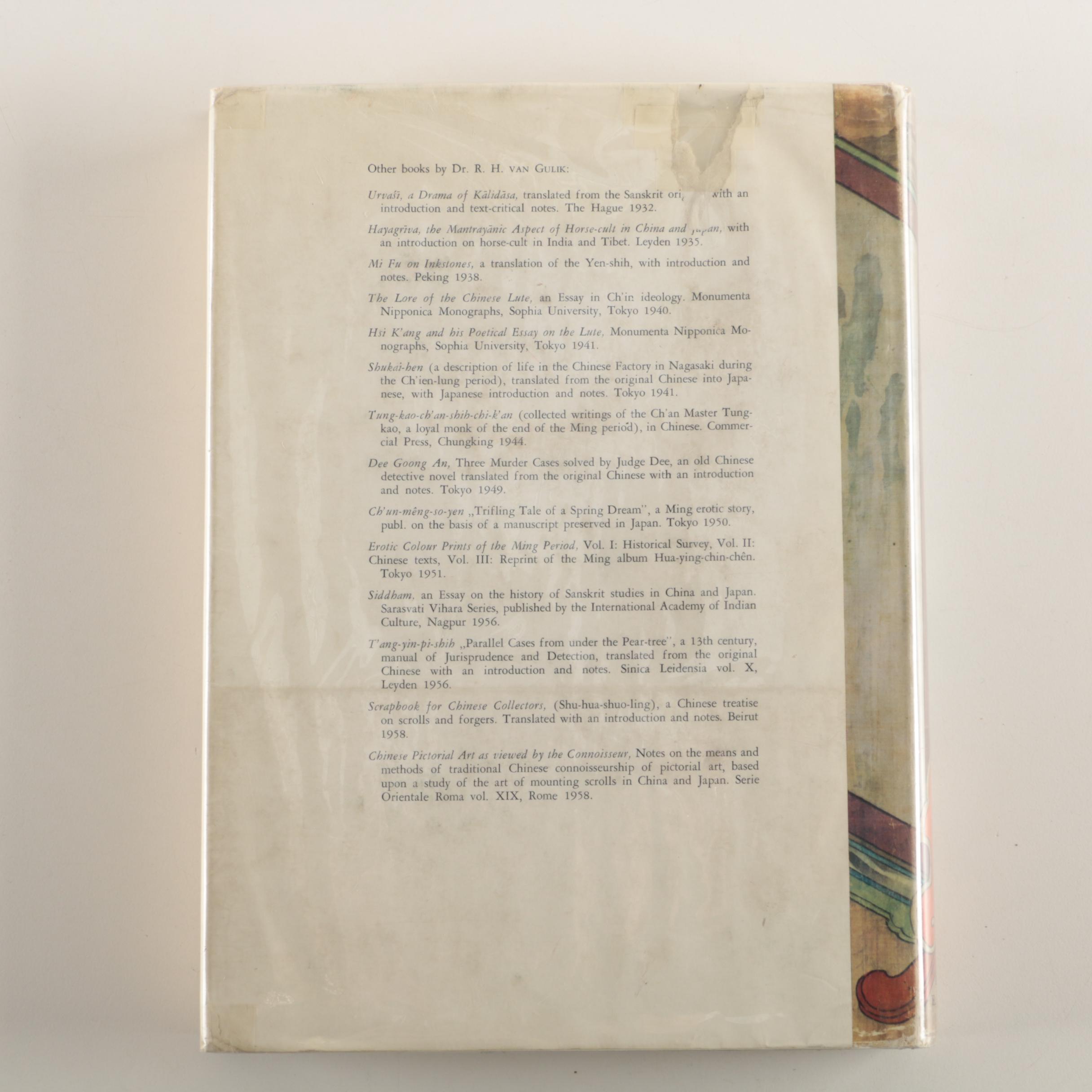 First Edition "Sexual Life in Ancient China" by R.H. Van Gulik