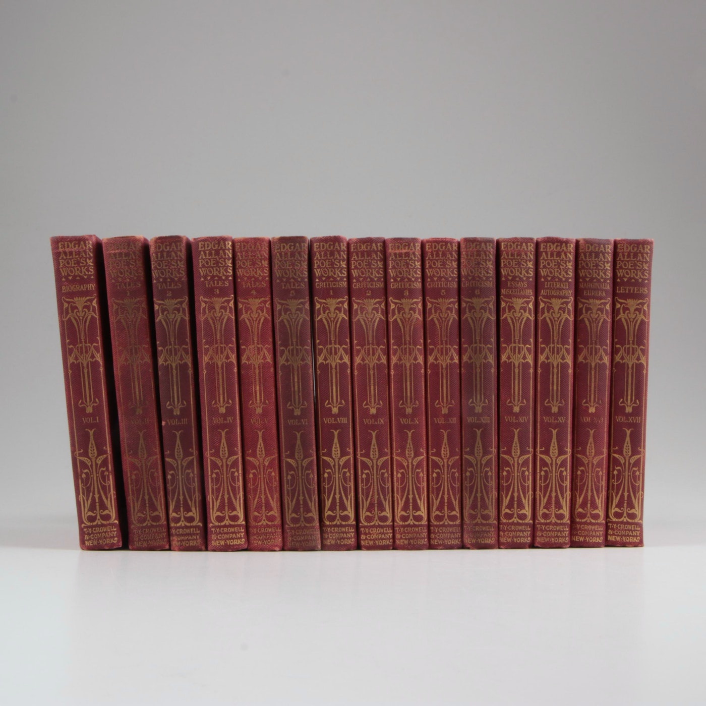 1902 Virginia Edition "The Complete Works of Edgar Allan Poe", 15 Volumes