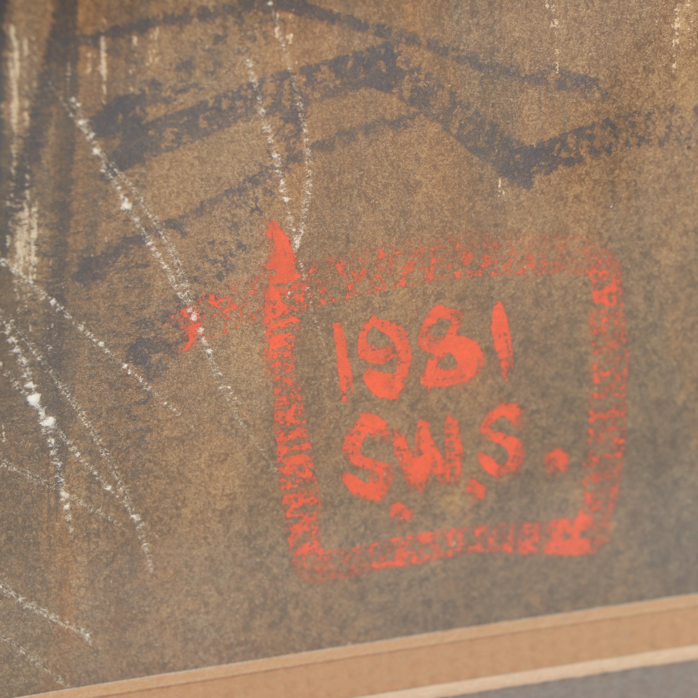 A. C. Gentry 1981 Watercolor Painting of Landscape with Ducks