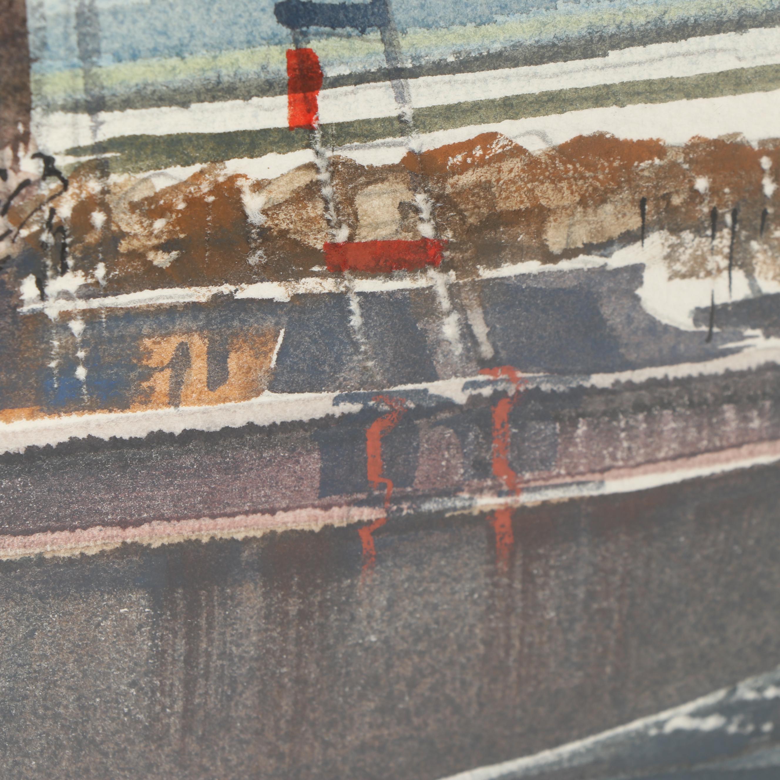 A. C. Gentry 1981 Nautical Watercolor Painting